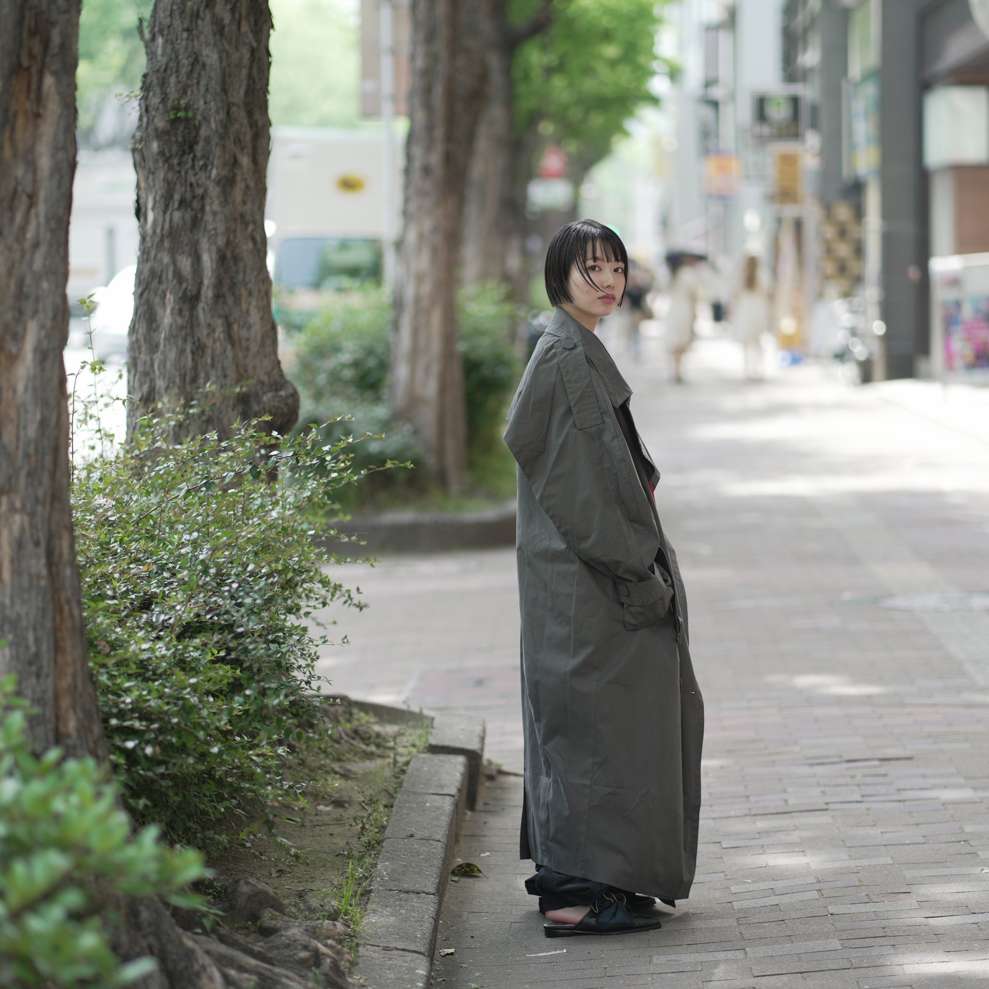 No:SNS23-C01_dg | Name:Seivson x dearruigallery Spring/Summer Show " Classic Cocoon Triple Wear Waterproof Windbreaker " Fashion Mist Grey | 【SEIVSON_セイブソン】【archive】