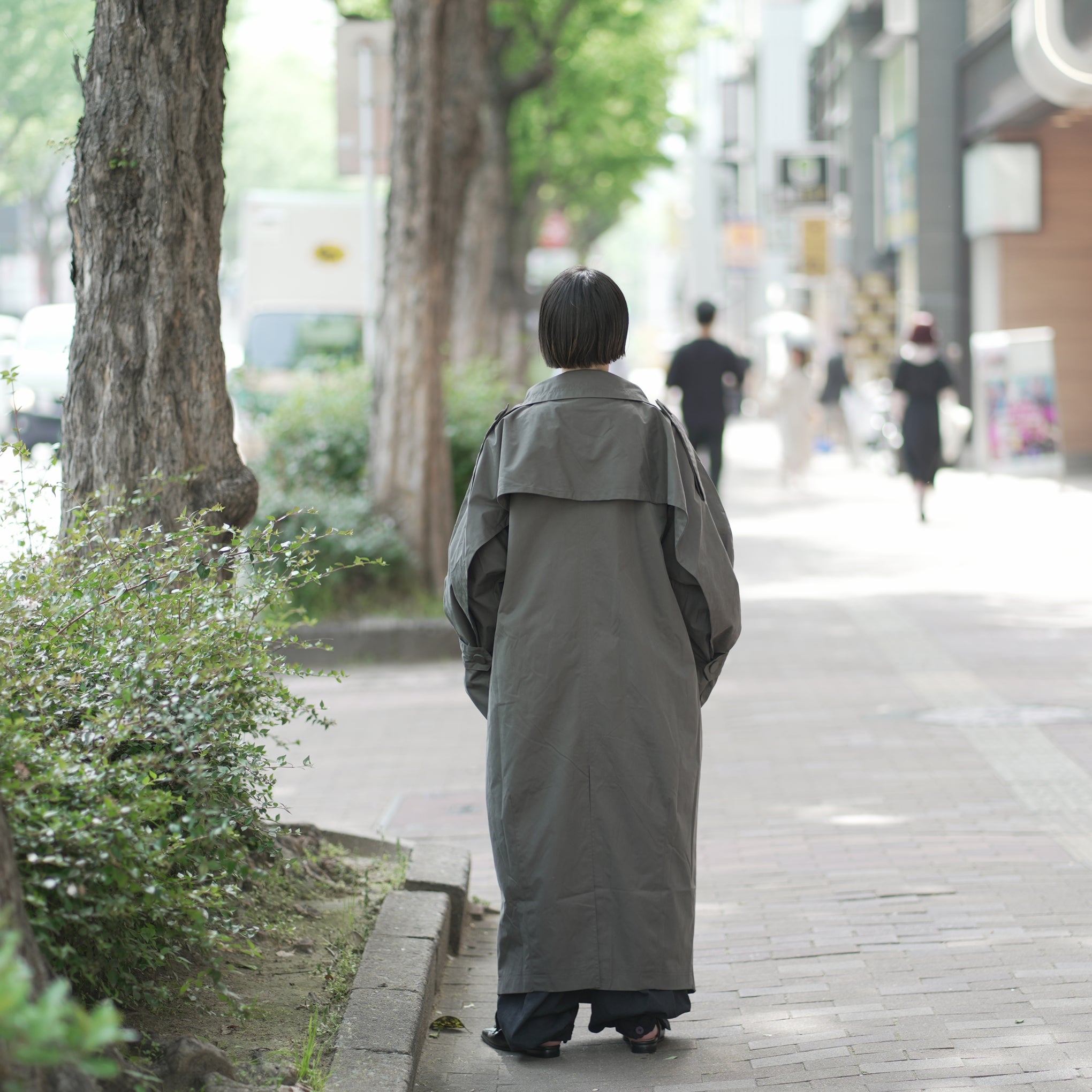 No:SNS23-C01_dg | Name:Seivson x dearruigallery Spring/Summer Show " Classic Cocoon Triple Wear Waterproof Windbreaker " Fashion Mist Grey | 【SEIVSON_セイブソン】【archive】
