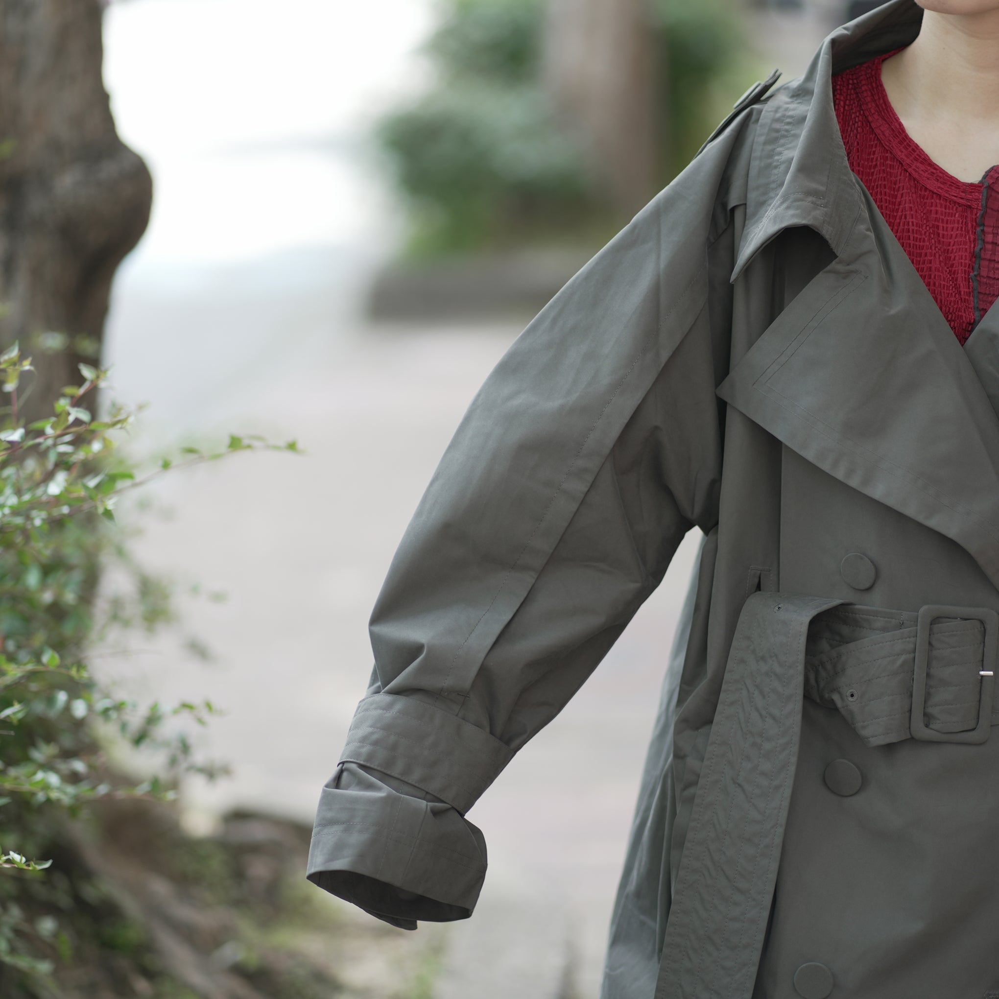 No:SNS23-C01_dg | Name:Seivson x dearruigallery Spring/Summer Show " Classic Cocoon Triple Wear Waterproof Windbreaker " Fashion Mist Grey | 【SEIVSON_セイブソン】【archive】