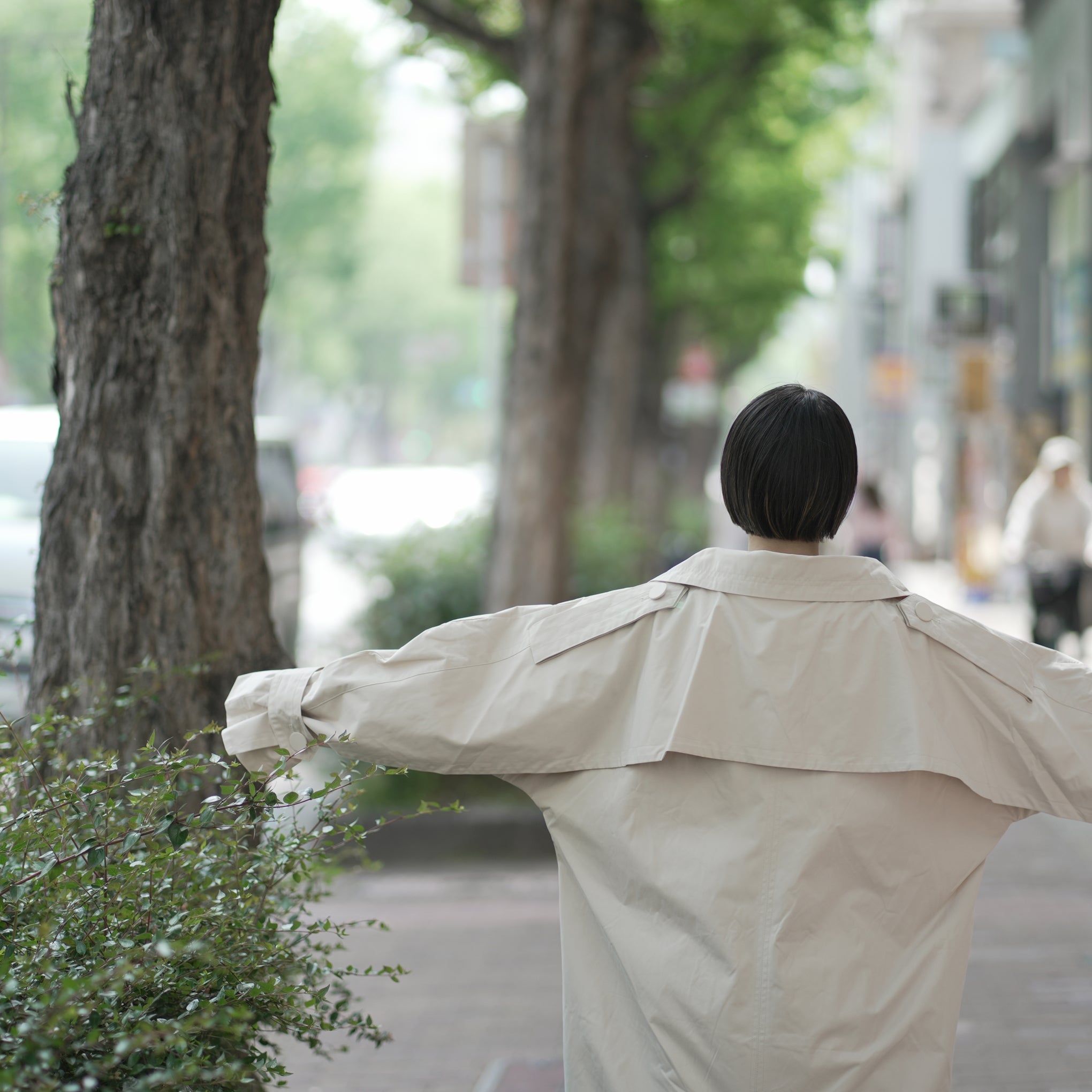 No:SNS23-C01_mf | Name:Seivson x dearruigallery Spring/Summer Show Edition " Classic Cocoon Triple Wear Waterproof Windbreaker " Fashion Matte White | 【SEIVSON_セイブソン】