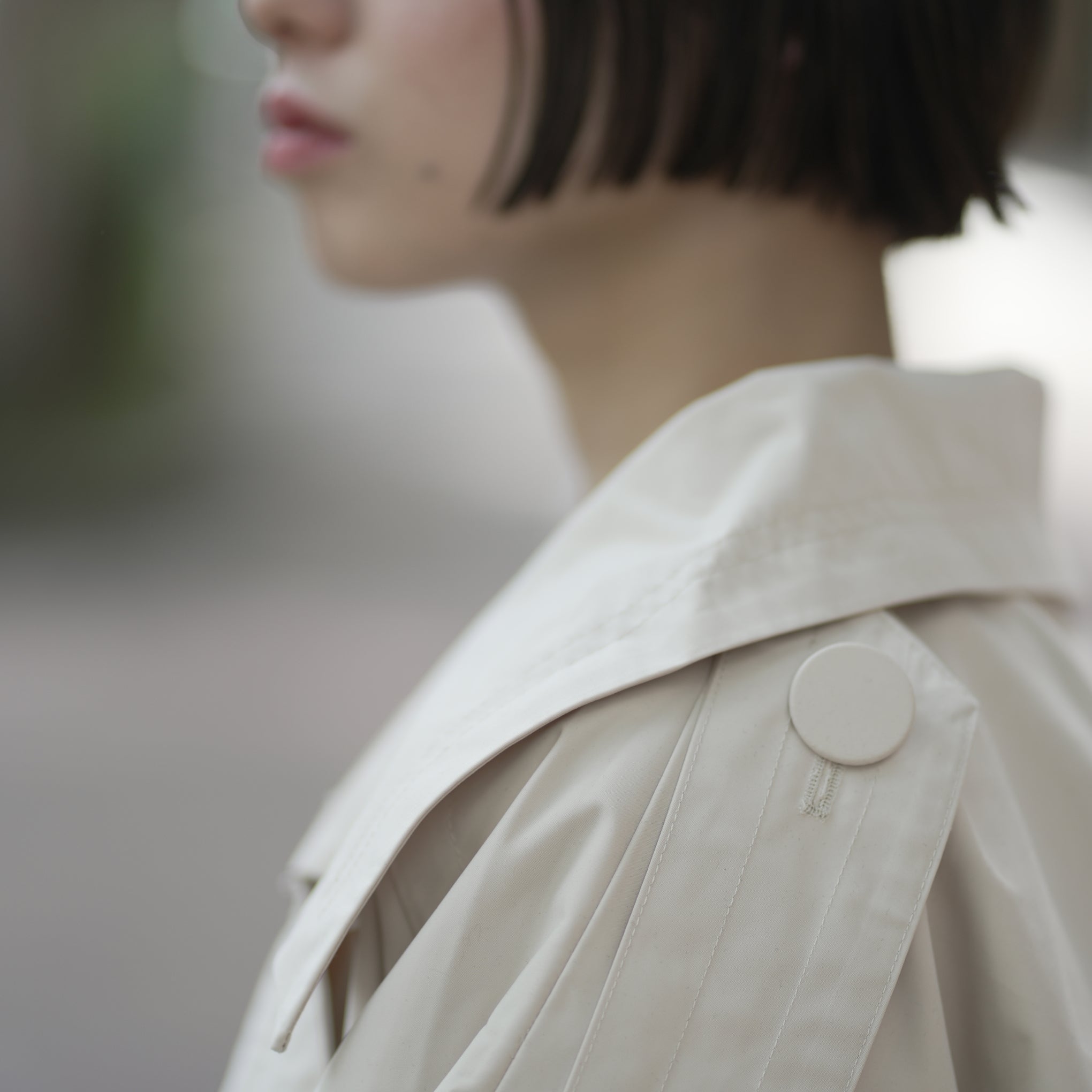 No:SNS23-C01_mf | Name:Seivson x dearruigallery Spring/Summer Show Edition " Classic Cocoon Triple Wear Waterproof Windbreaker " Fashion Matte White | 【SEIVSON_セイブソン】【archive】