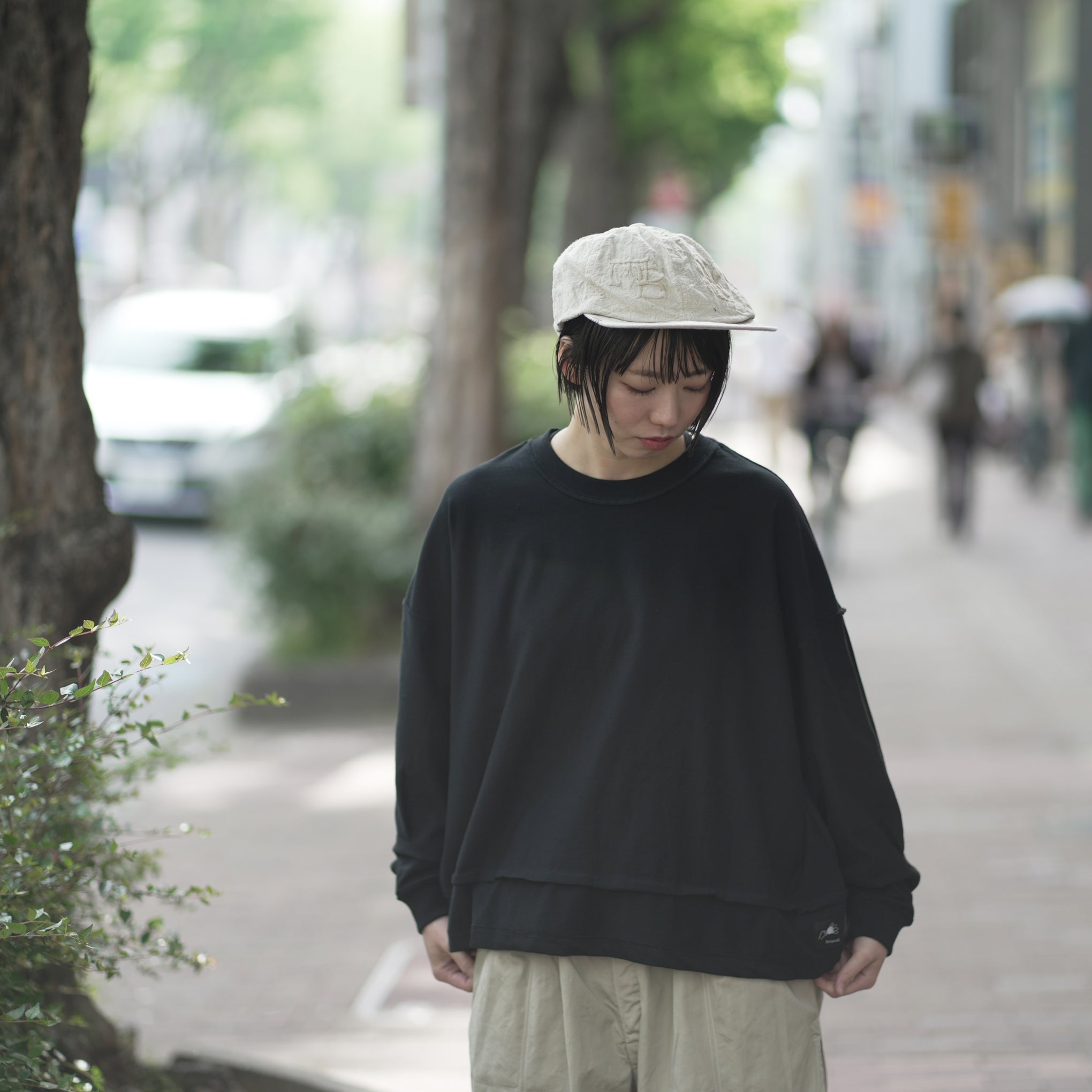 MATE-249 | リバーシブルBIGロンT | Color:Wht/Blk | Size-1【REHERSALL_リハーズオール】