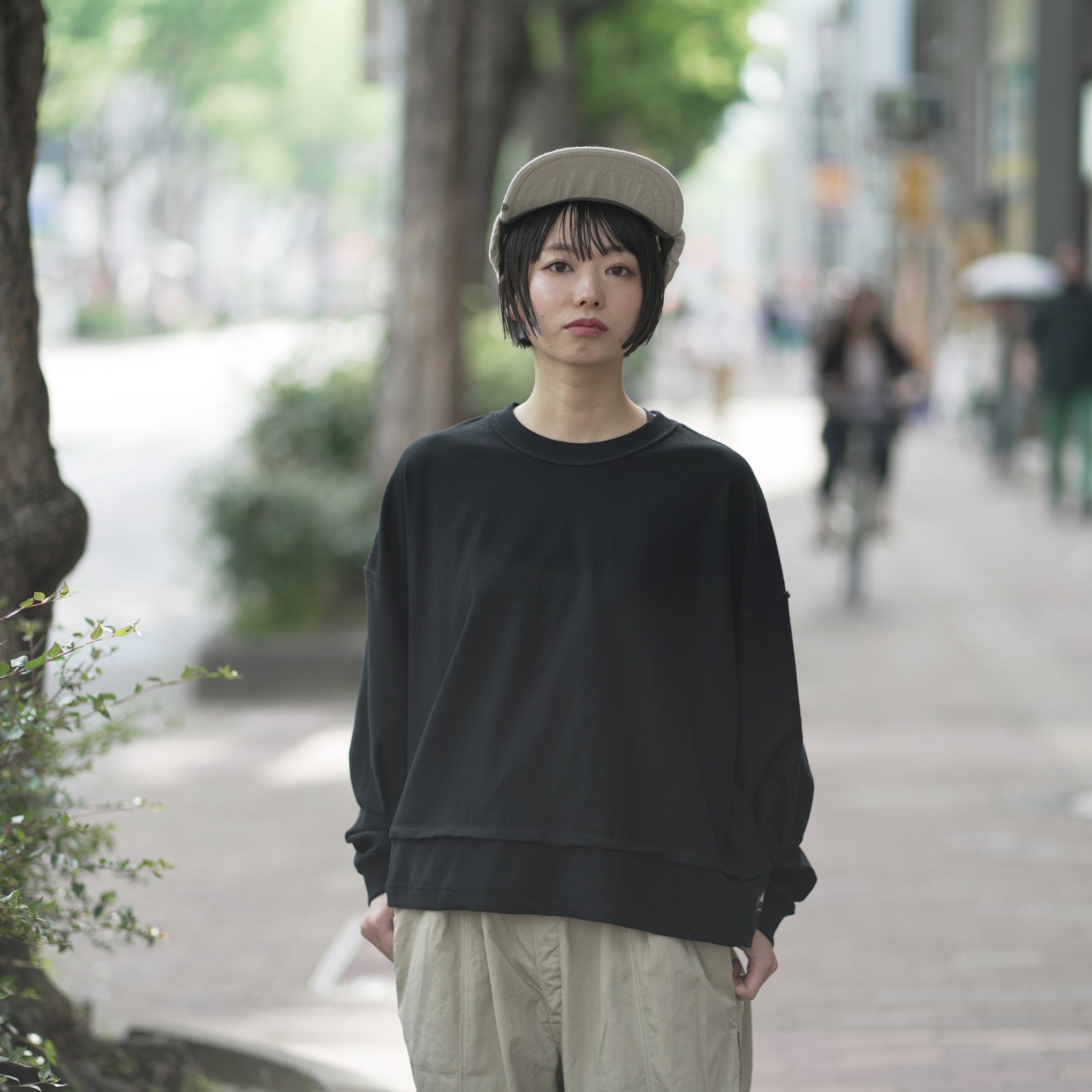 MATE-249 | リバーシブルBIGロンT | Color:Wht/Blk | Size-1【REHERSALL_リハーズオール】