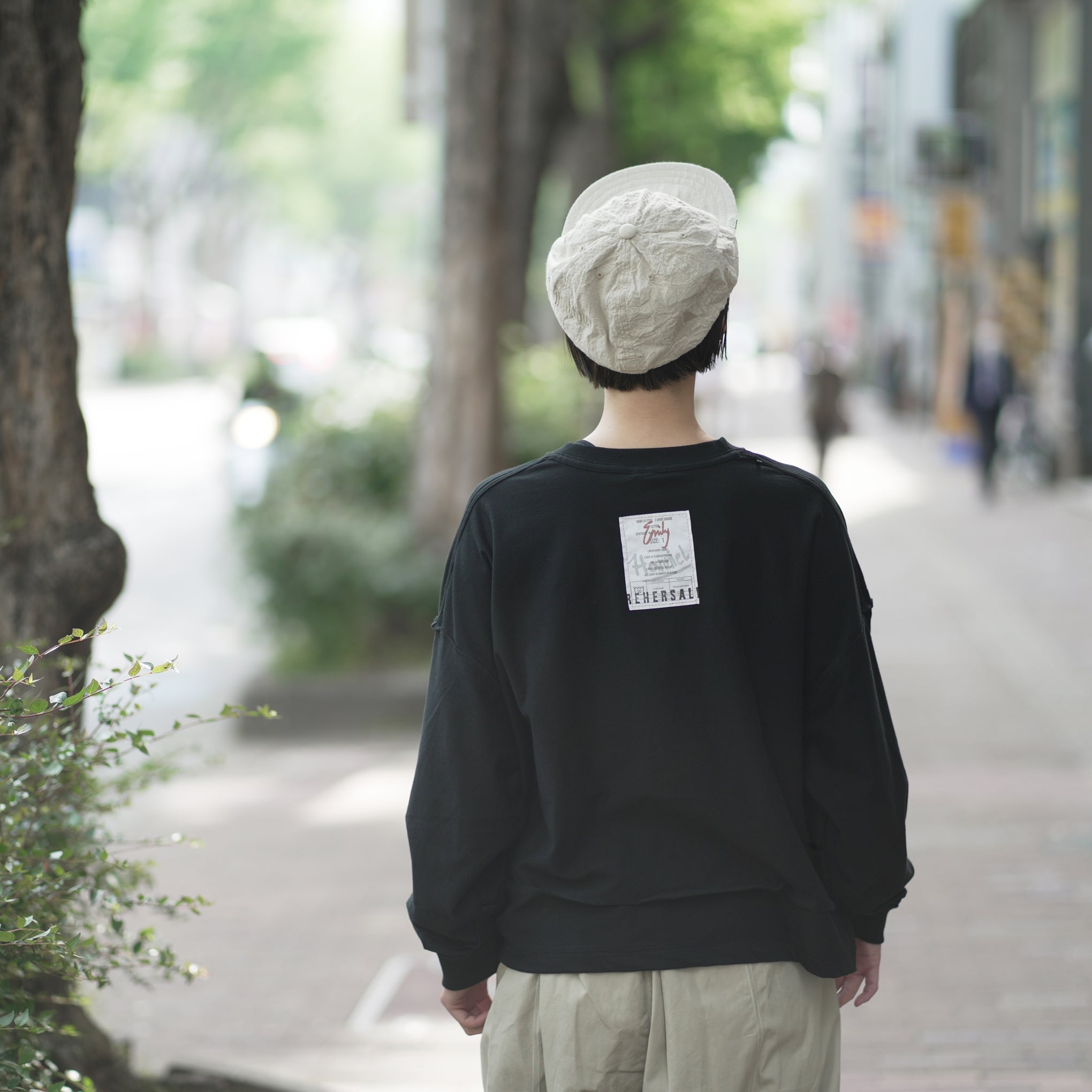 MATE-249 | リバーシブルBIGロンT | Color:Wht/Blk | Size-1【REHERSALL_リハーズオール】