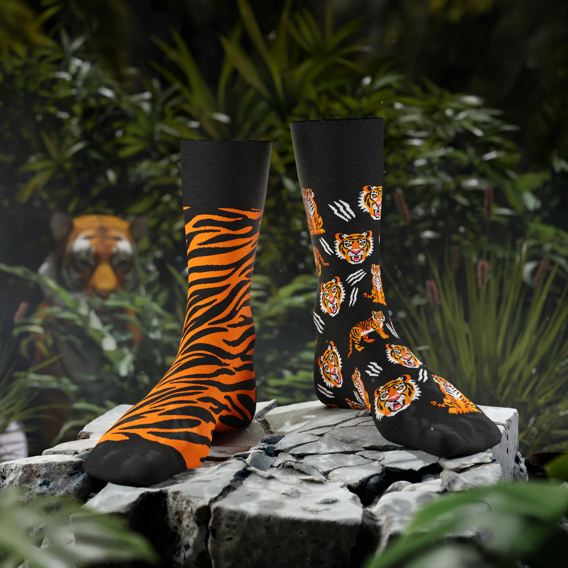 reguler socks / Feet Of The Tiger【many mornings メニ―モーニングス】【ネコポス選択可能】