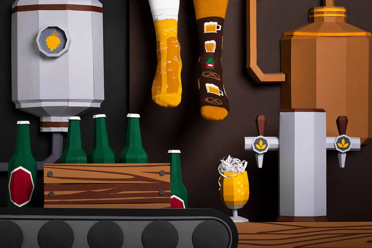 many mornings reguler socks /craft beer / 【many mornings メニ―モーニングス】【ネコポス選択可能】
