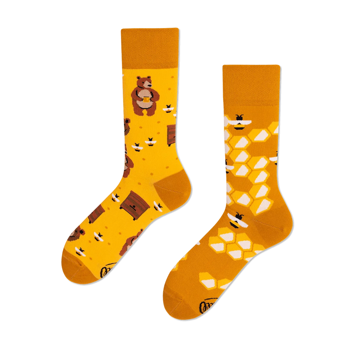 reguler socks / Honey Bear【MANY MORNINGS_メニ―モーニングス】【ネコポス選択可能】