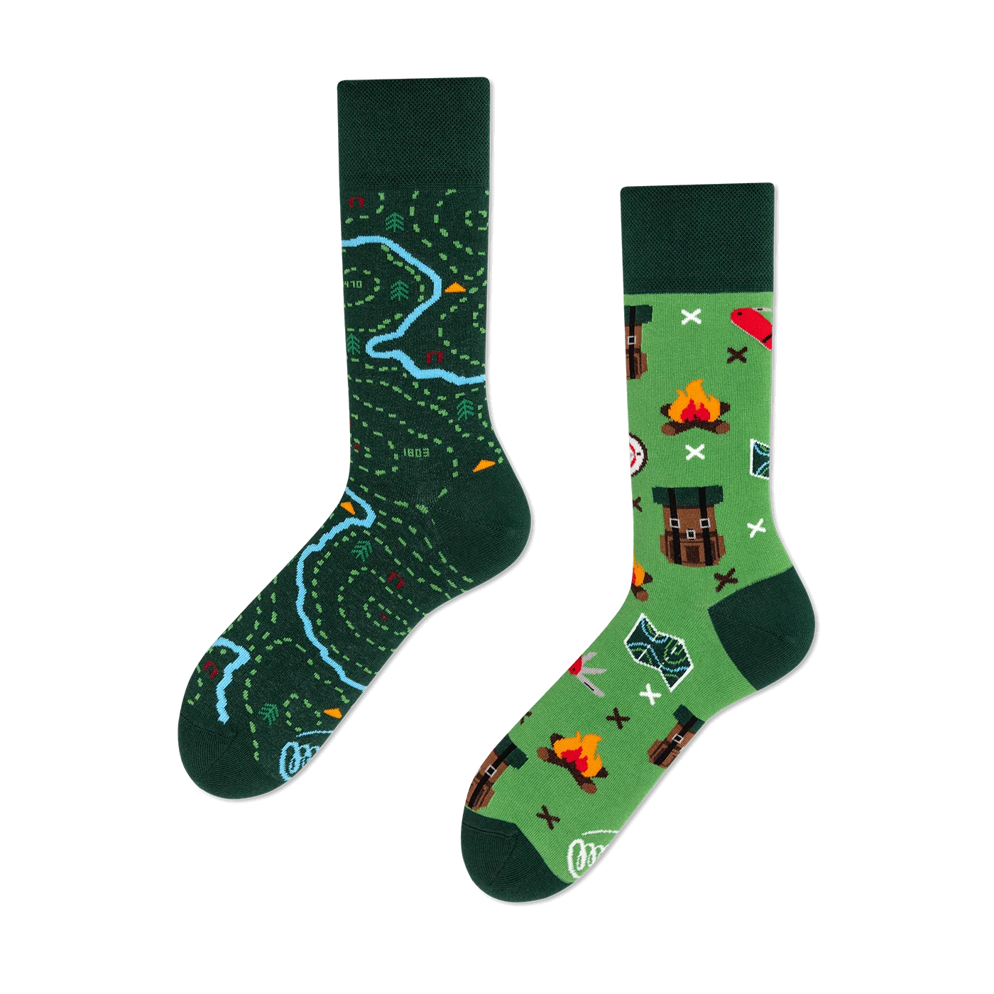 reguler socks / The Map / 【MANY MORNINGS_メニ―モーニングス】【ネコポス選択可能】