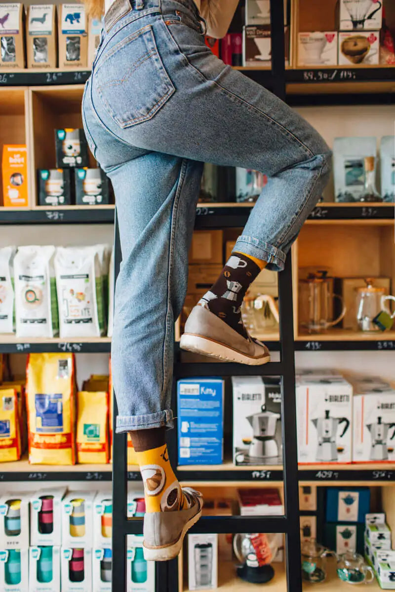 many mornings reguler socks /CoffeeLover/ 【MANY MORNINGS_メニ―モーニングス】【ネコポス選択可能】