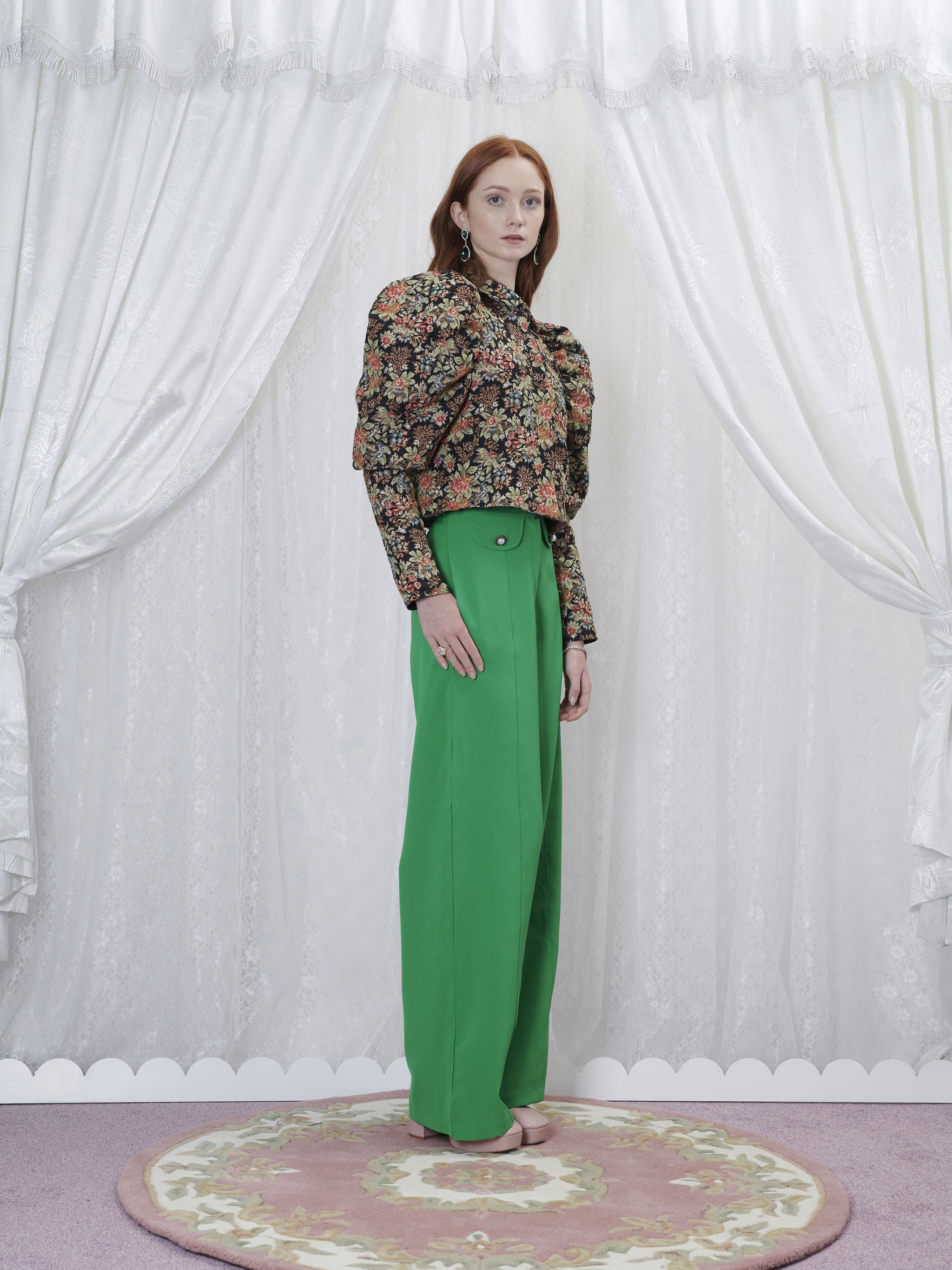 No:24SJ02BL1034MUL | Name:Memento Tapestry Blouse | Color:Multi | Size:XS/S【SISTER JANE_シスタージェーン】【archive】