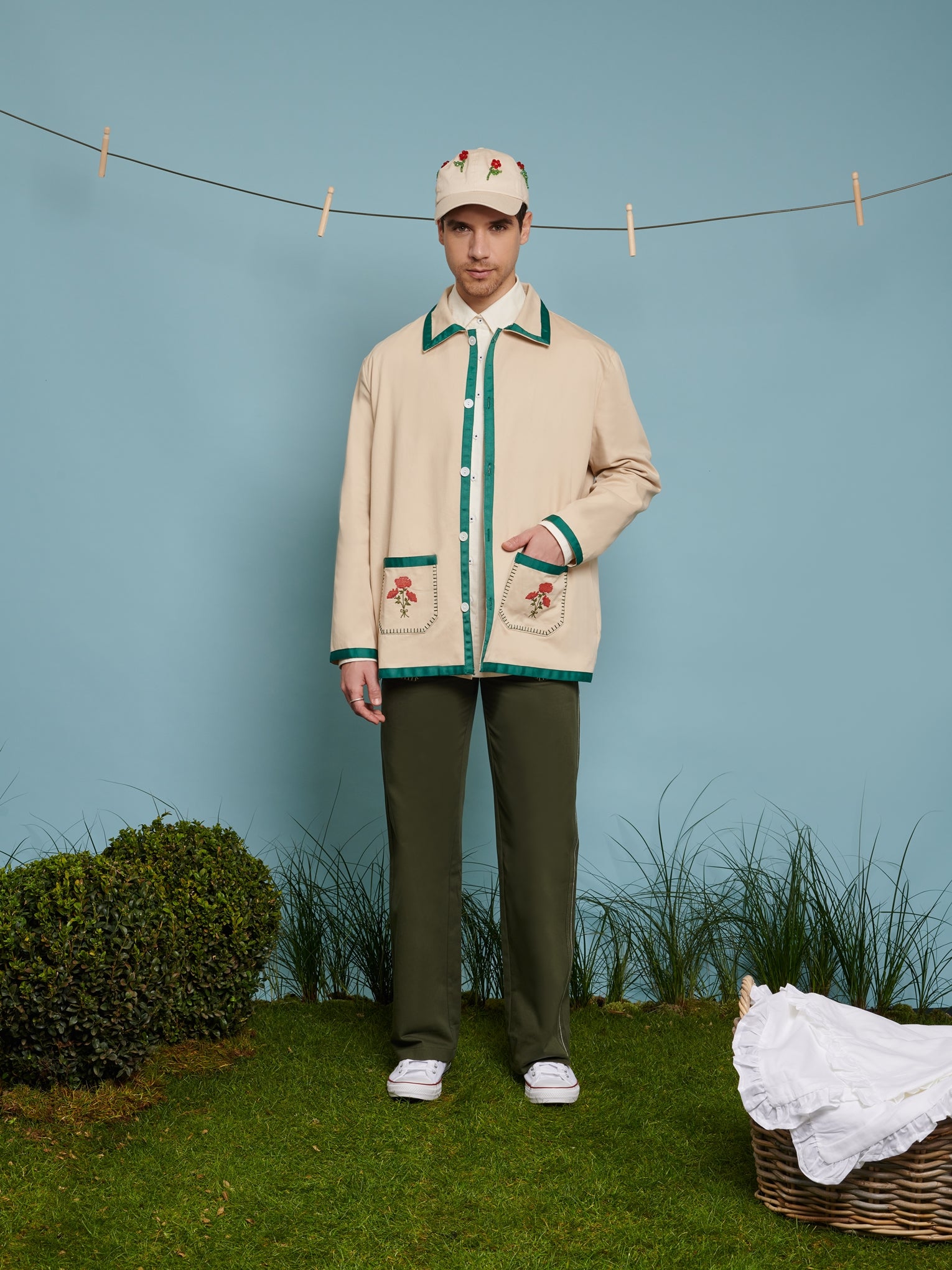 No:27SM02JKM019CRM | Name:Gordon Embroidered Jacket | Color:Cream【SISTER JANE_シスタージェーン】【archive】