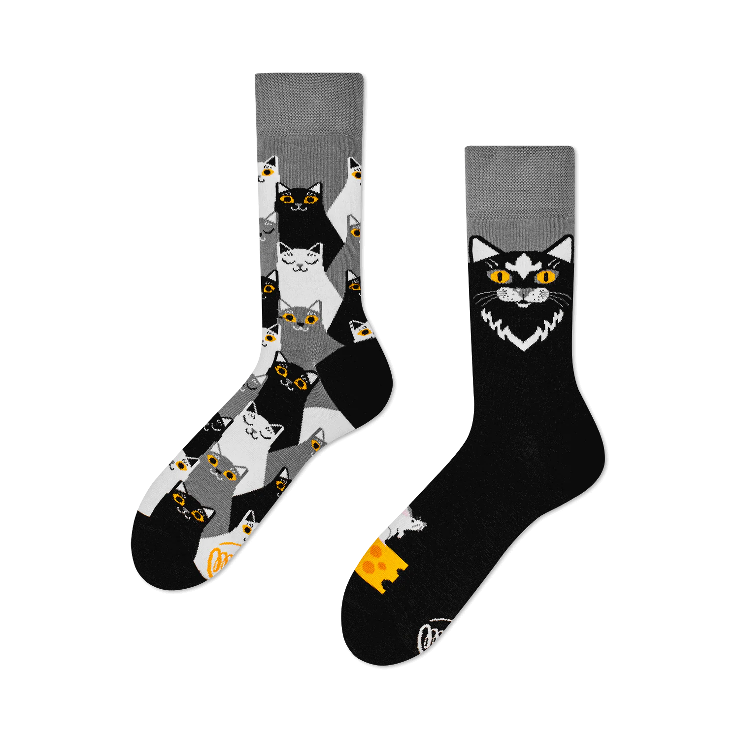 reguler socks / Black Cat 【many mornings メニ―モーニングス】【ネコポス選択可能】