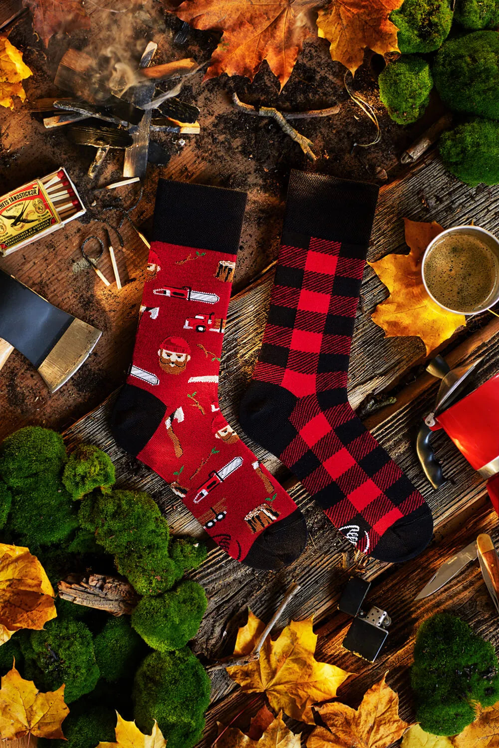 reguler socks / Lumberjack Life【MANY MORNINGS_メニ―モーニングス】【ネコポス選択可能】