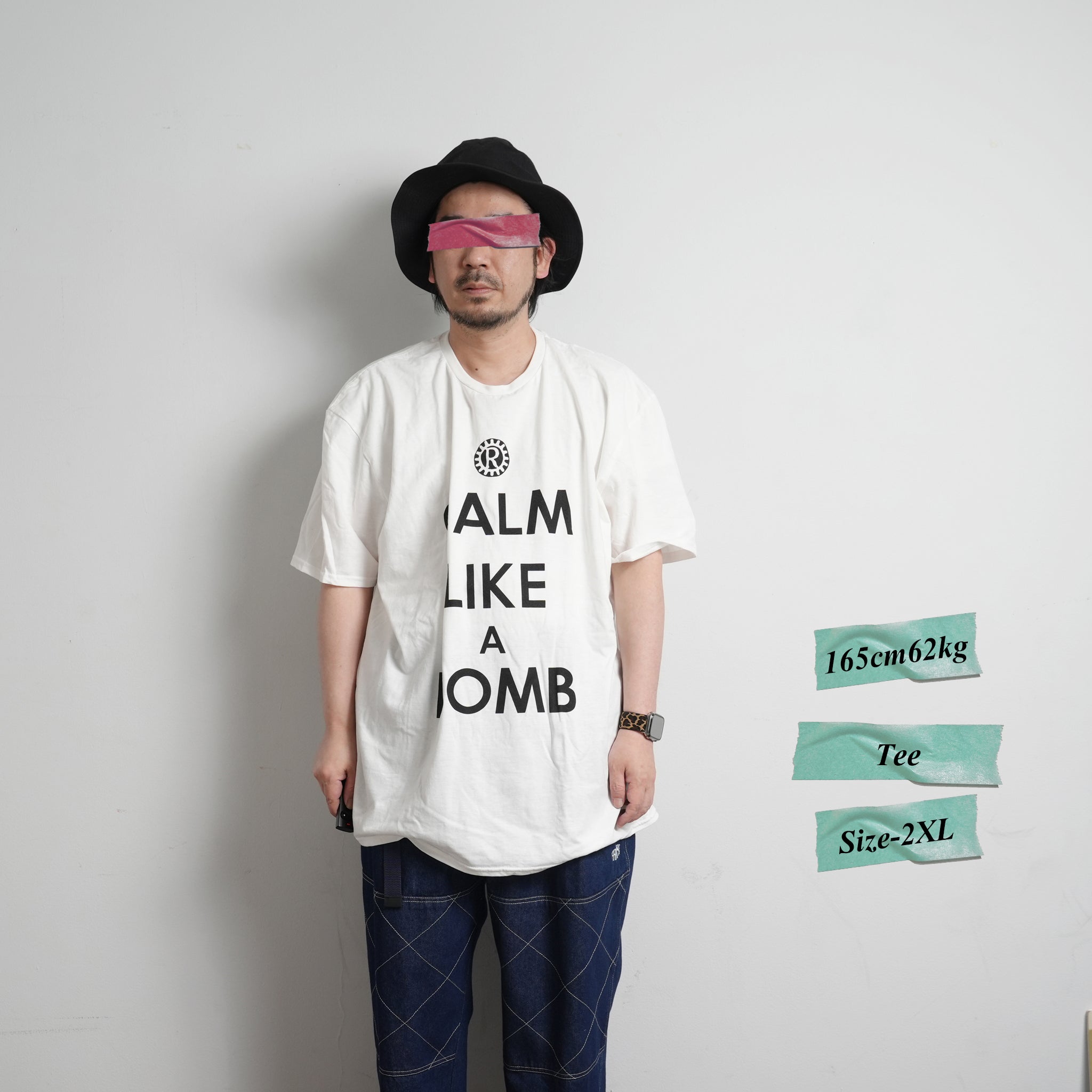 No:RATMTS08MW | Name:RATM_Calm Like A Bomb_Unisex_Tee_Rage Against The Machine | Color:White【ROCK OFF】【ネコポス選択可能】【archive】