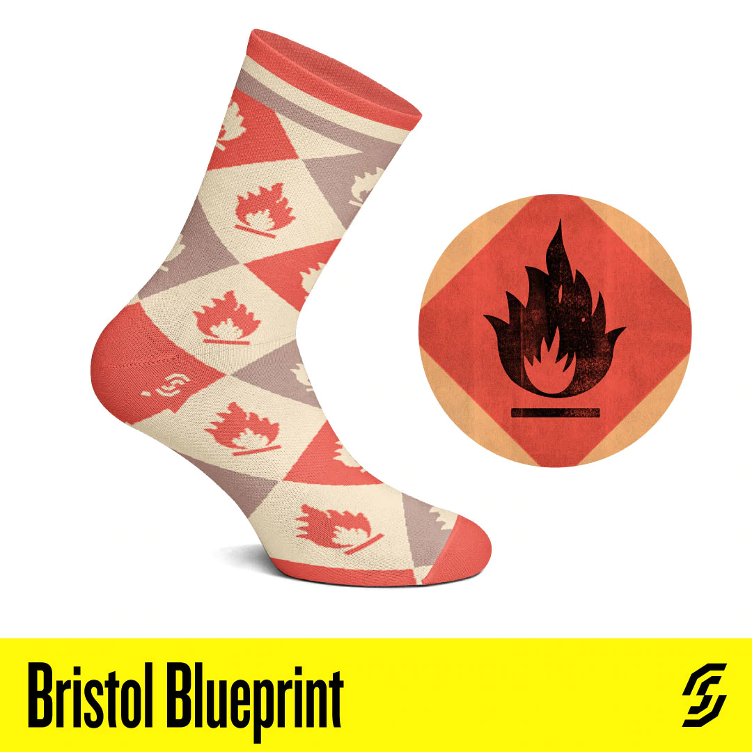 streosocksport_005 | BRISTOL BLUEPRINT SOCKS | Color:Multi【STREO SOCKS(PORTUGAL)】【ネコポス選択可能】