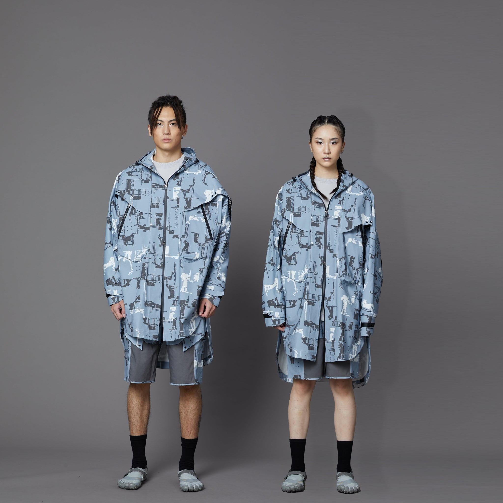 No:WDM16R0821A | Name:Mutation Signature Oversize Jacket | Color:Aqua【WEAVISM_ウィーヴィズム】