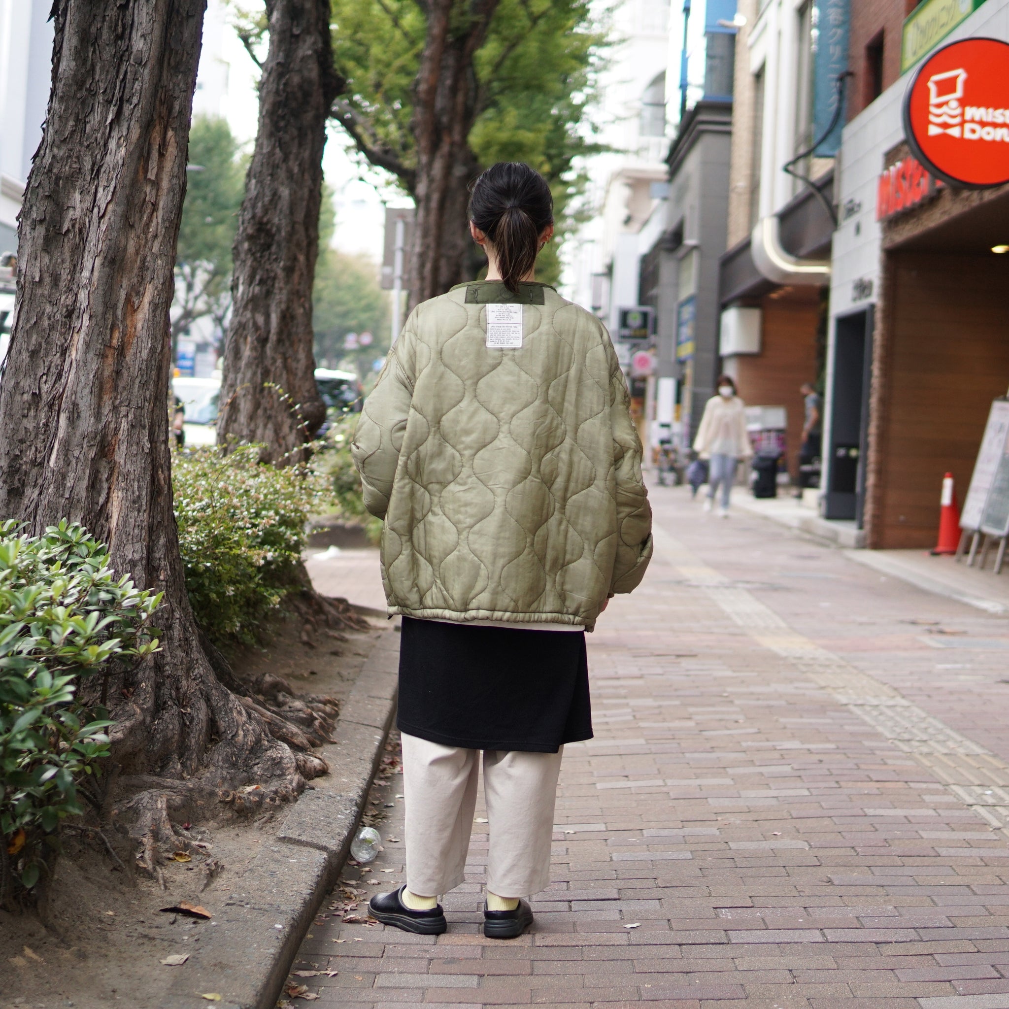 odd22fw03 | Quilting Short Jkt – Olive 別注 | ODDMENT