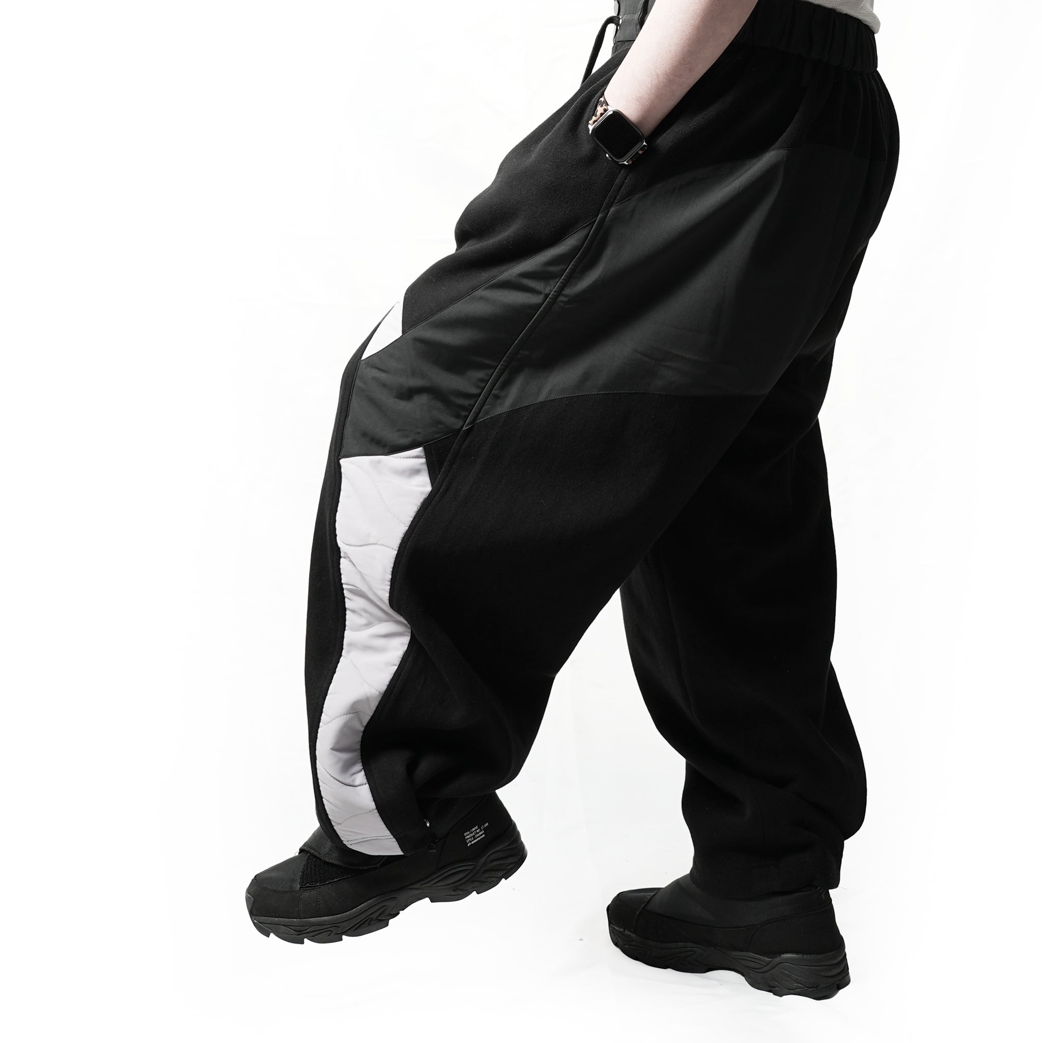 No:ACRS23-P01| Name: 2023 Collection Flower Mantis Collection French cotton heavy quilted cotton padded pants | Color:Black | Size:Free【(A)CRYPSIS®】【SEIVSON_セイヴソン】【archive】