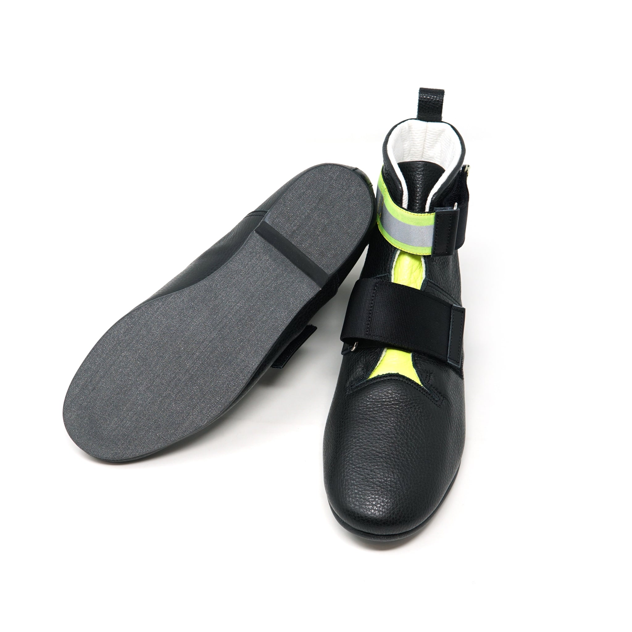 No:bsd22AW-33_B | Name:Safety Leather Boots | Color:Black【BEDSIDEDRAMA_ベッドサイドドラマ】【archive】