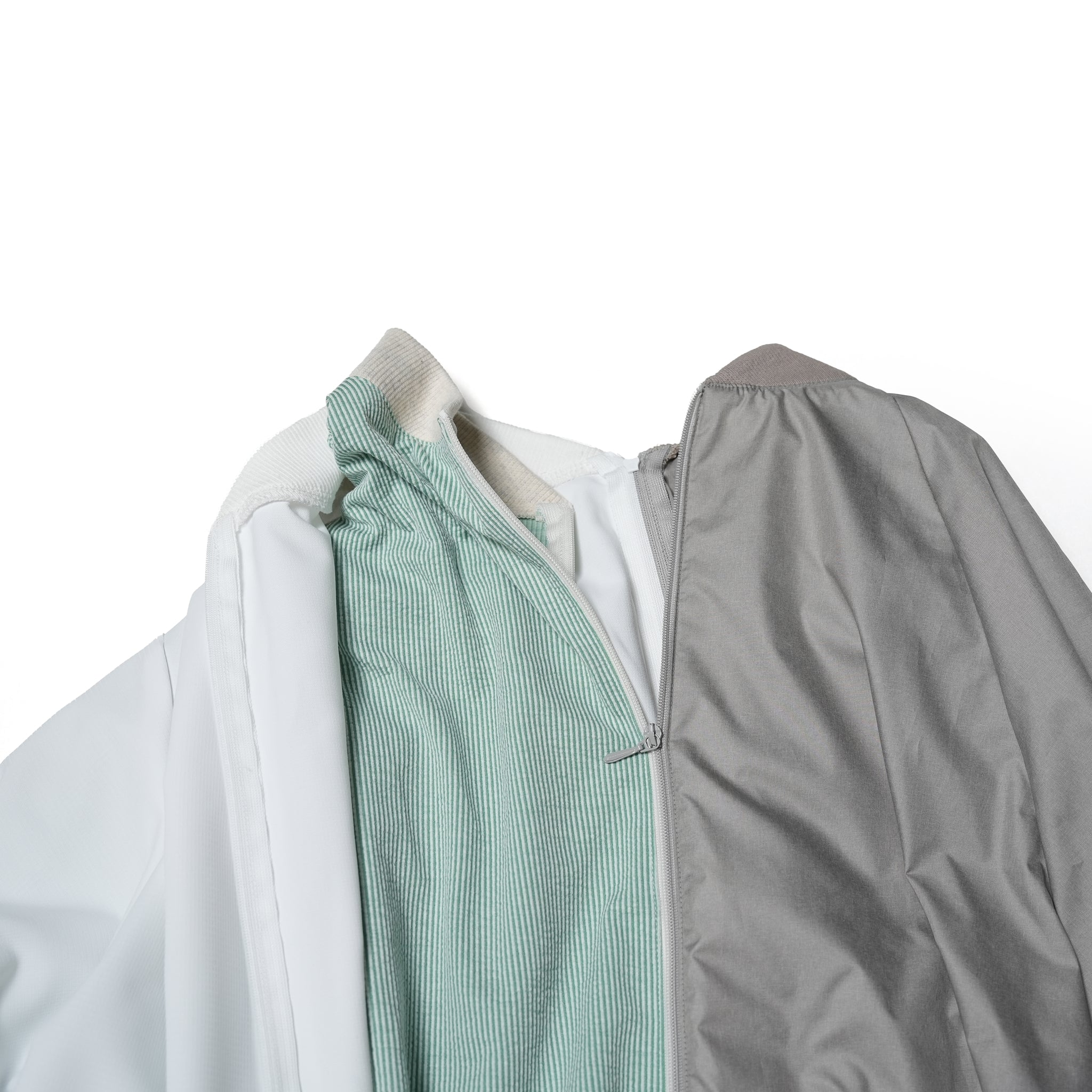 No:bsd23SS-07_b | Name:Three-piece right blouson | Color:Grey【BEDSIDEDRAMA_ベッドサイドドラマ】【archive】