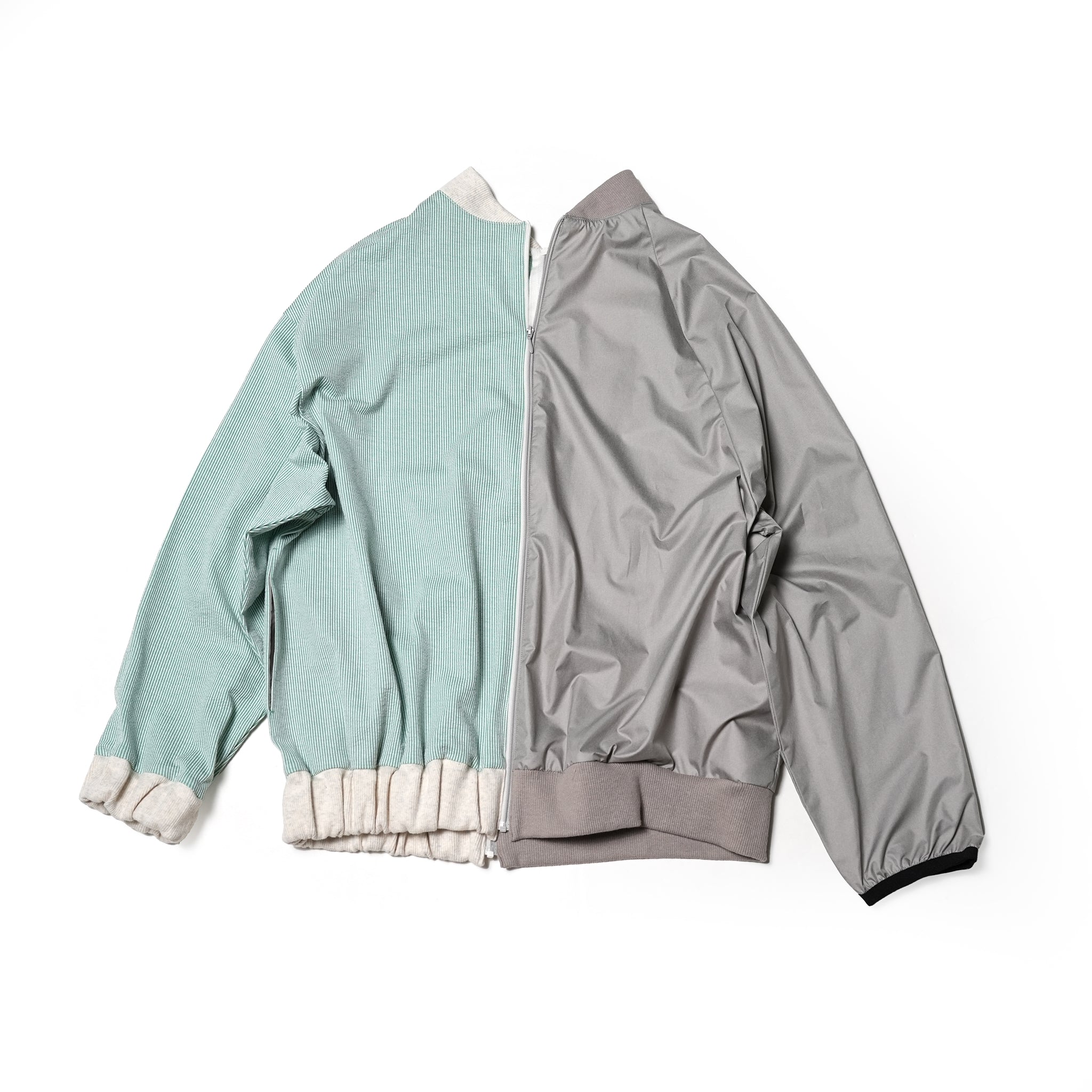 No:bsd23SS-07_b | Name:Three-piece right blouson | Color:Grey【BEDSIDEDRAMA_ベッドサイドドラマ】【archive】