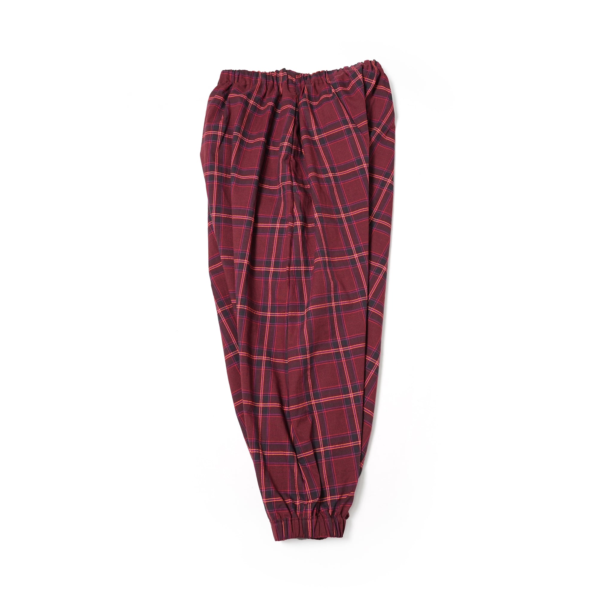 No:bsd23SS-10_a | Name:Checked sarrouel pants | Color:Red【BEDSIDEDRAMA_ベッドサイドドラマ】【archive】