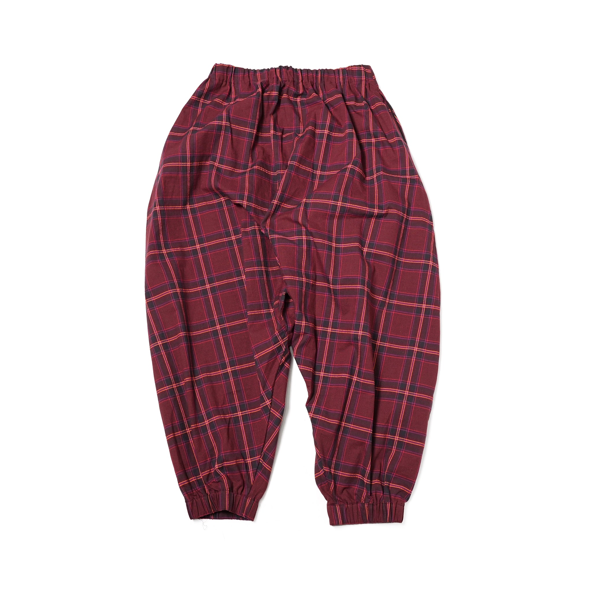 No:bsd23SS-10_a | Name:Checked sarrouel pants | Color:Red【BEDSIDEDRAMA_ベッドサイドドラマ】【archive】