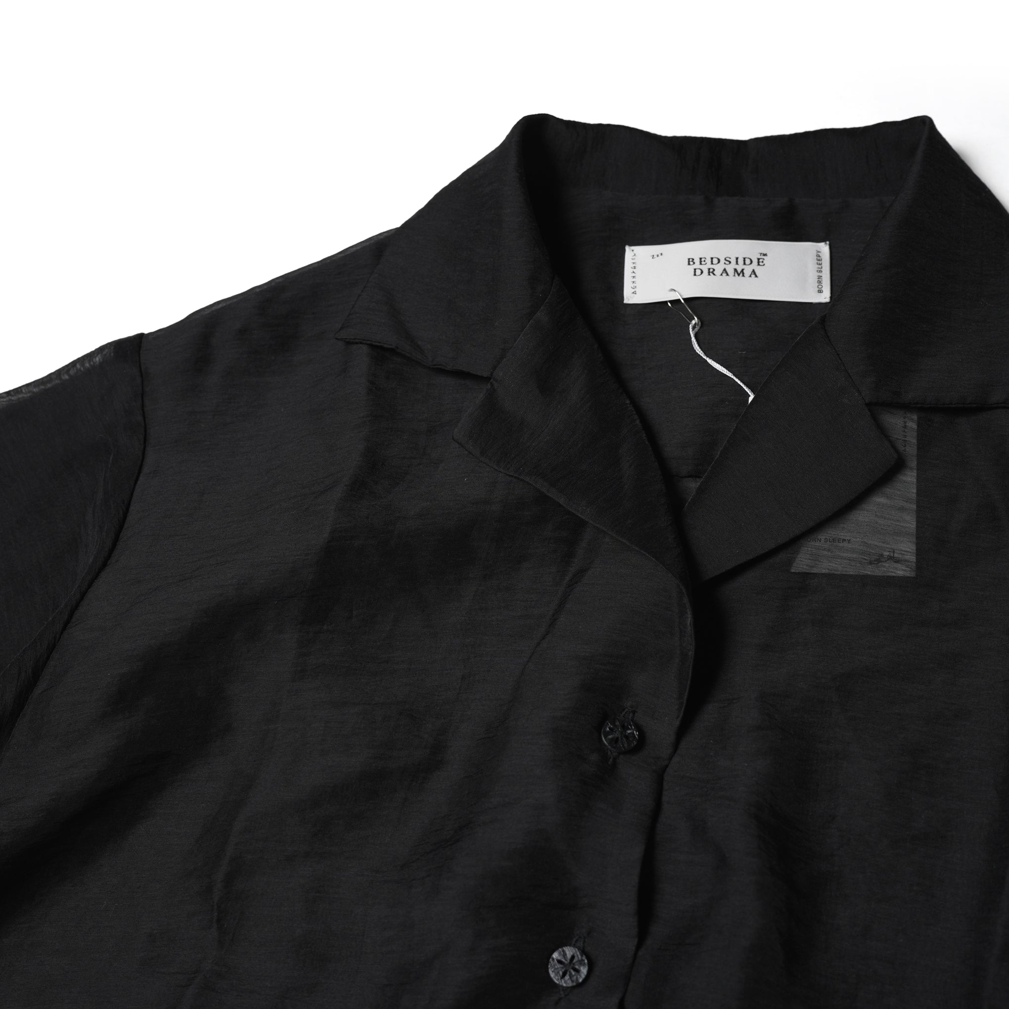 No:bsd23SS-13_b | Name:Super relax shirt | Color:Black【BEDSIDEDRAMA_ベッドサイドドラマ】【archive】
