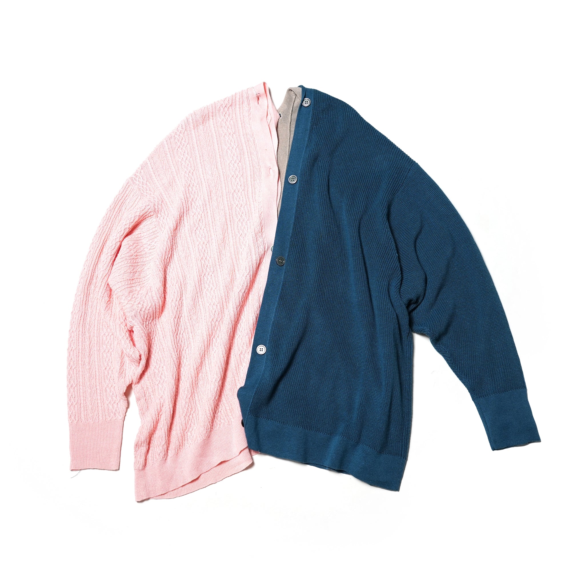 No:bsd23SS-20_a | Name:3piece knit cardigan | Color:Azisai【BEDSIDEDRAMA_ベッドサイドドラマ】【archive】