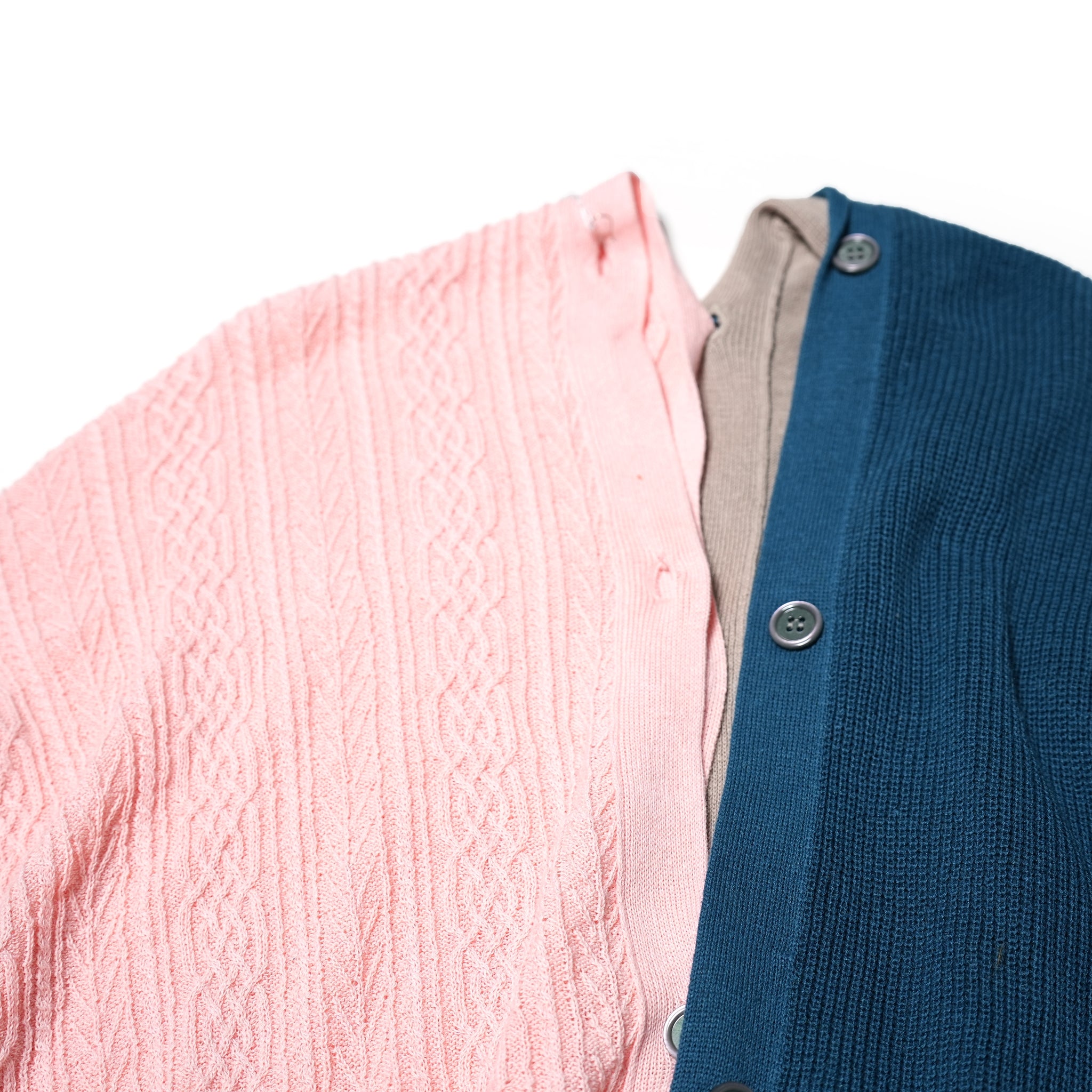 No:bsd23SS-20_a | Name:3piece knit cardigan | Color:Azisai【BEDSIDEDRAMA_ベッドサイドドラマ】【archive】
