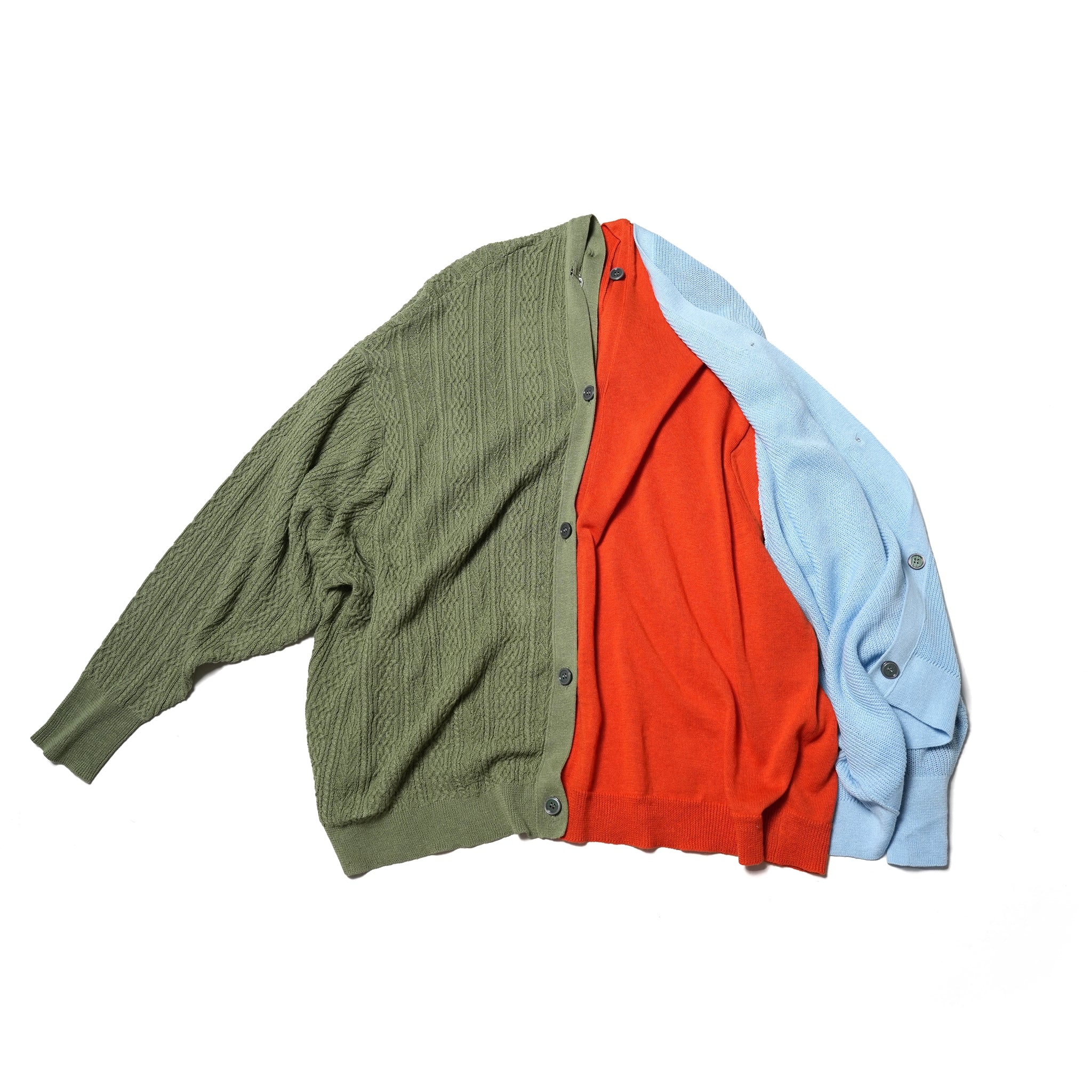 No:bsd23SS-20_b | Name:3piece knit cardigan | Color:Poppy【BEDSIDEDRAMA_ベッドサイドドラマ】【archive】