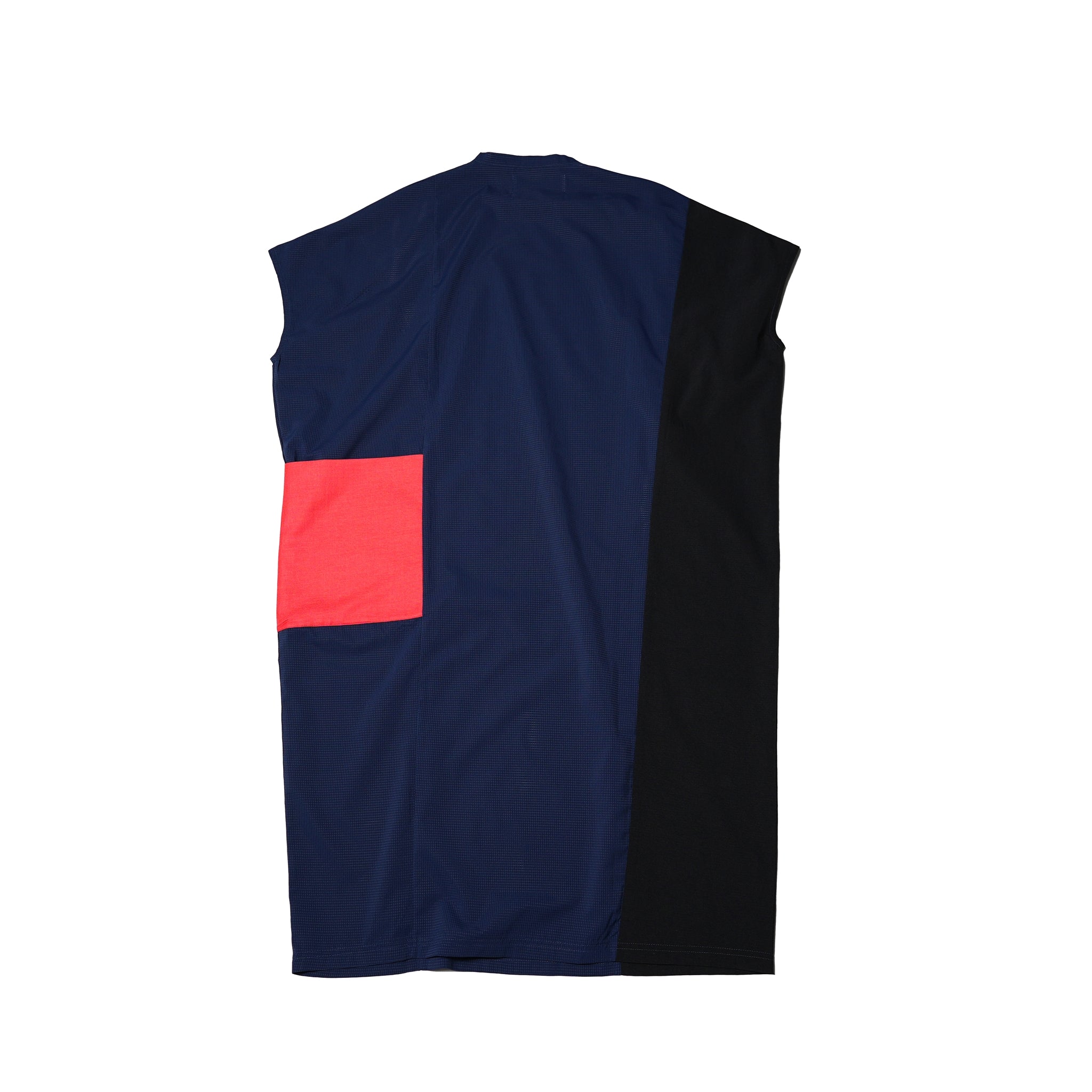 No:bsd23SS-02_b | Name:Color panel onepiece | Color:Navy【BEDSIDEDRAMA_ベッドサイドドラマ】【archive】