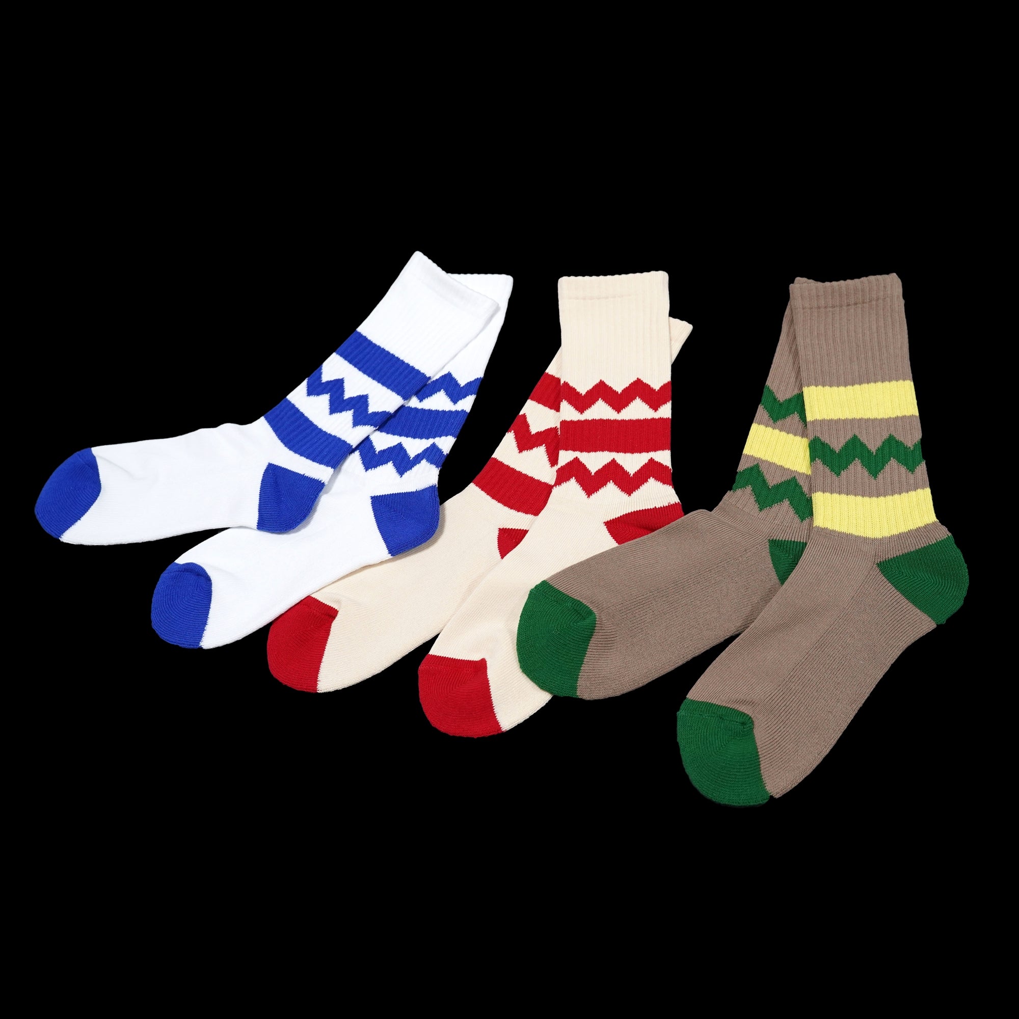 No:BB-TPS | Name: PACK SOCKS | Color :WHITE/IVORY/KHAKI 【BILLY BUDDUSKY ビリーバダスキー】【ネコポス選択可能】-BILLY BUDDUSKY-ADDICTION FUKUOKA