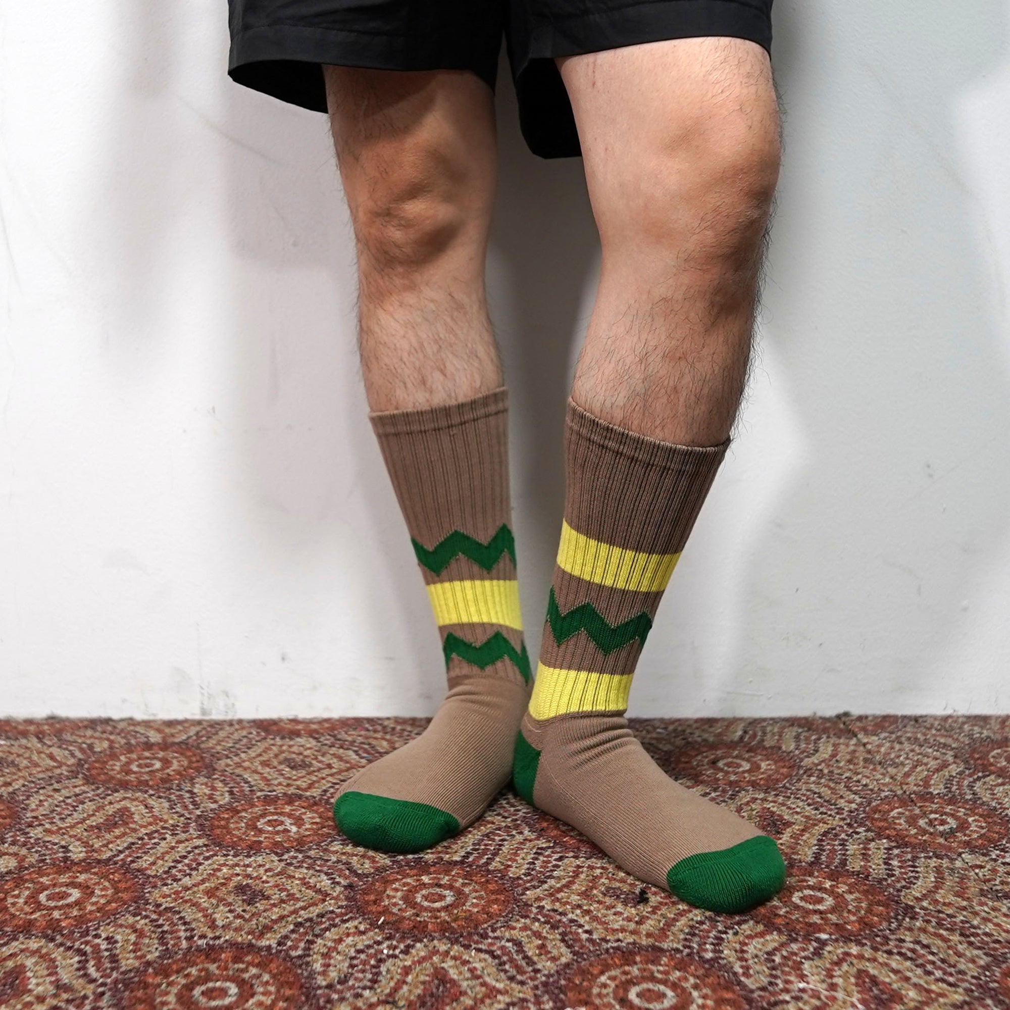 No:BB-TPS | Name: PACK SOCKS | Color :WHITE/IVORY/KHAKI 【BILLY BUDDUSKY ビリーバダスキー】【ネコポス選択可能】-BILLY BUDDUSKY-ADDICTION FUKUOKA