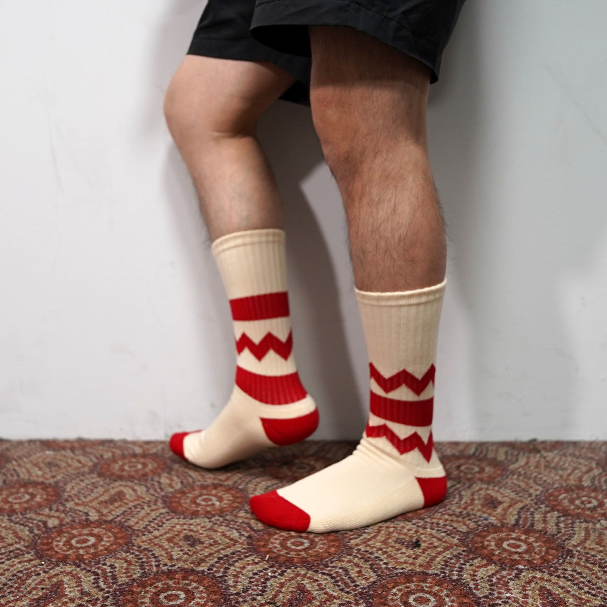 No:BB-TPS | Name: PACK SOCKS | Color :WHITE/IVORY/KHAKI 【BILLY BUDDUSKY ビリーバダスキー】【ネコポス選択可能】-BILLY BUDDUSKY-ADDICTION FUKUOKA