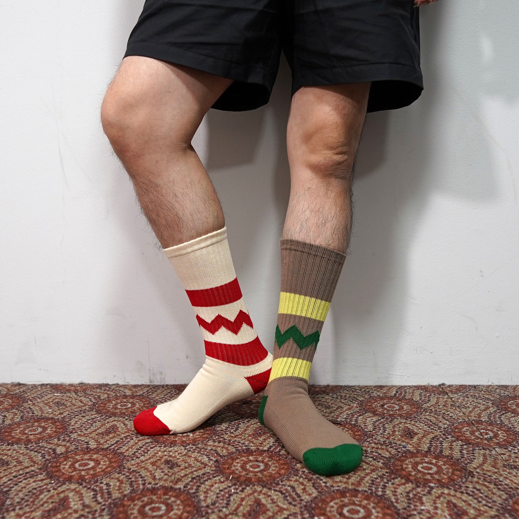 No:BB-TPS | Name: PACK SOCKS | Color :WHITE/IVORY/KHAKI 【BILLY BUDDUSKY ビリーバダスキー】【ネコポス選択可能】-BILLY BUDDUSKY-ADDICTION FUKUOKA