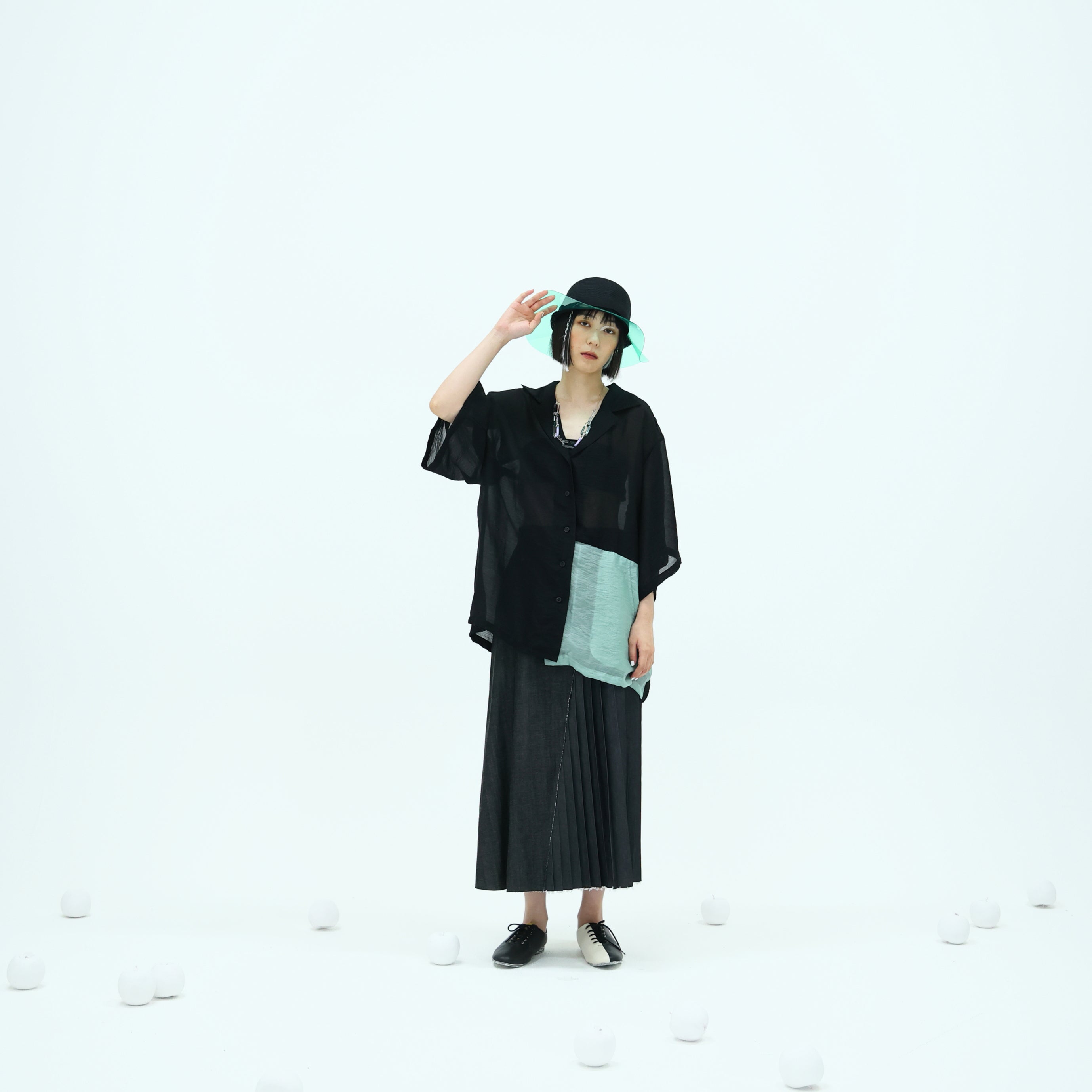 No:bsd23SS-13_b | Name:Super relax shirt | Color:Black【BEDSIDEDRAMA_ベッドサイドドラマ】【archive】