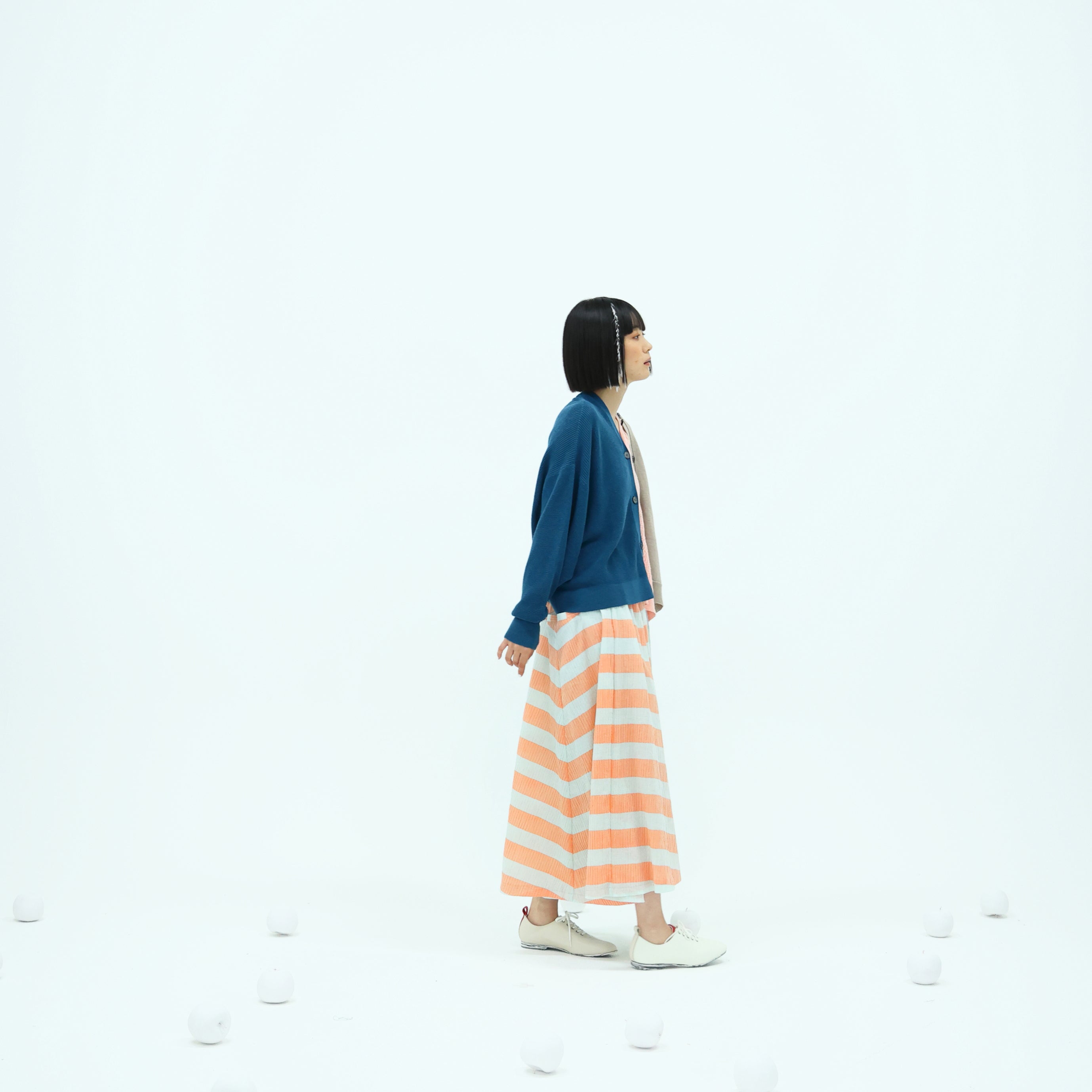 No:bsd23SS-20_a | Name:3piece knit cardigan | Color:Azisai【BEDSIDEDRAMA_ベッドサイドドラマ】【archive】