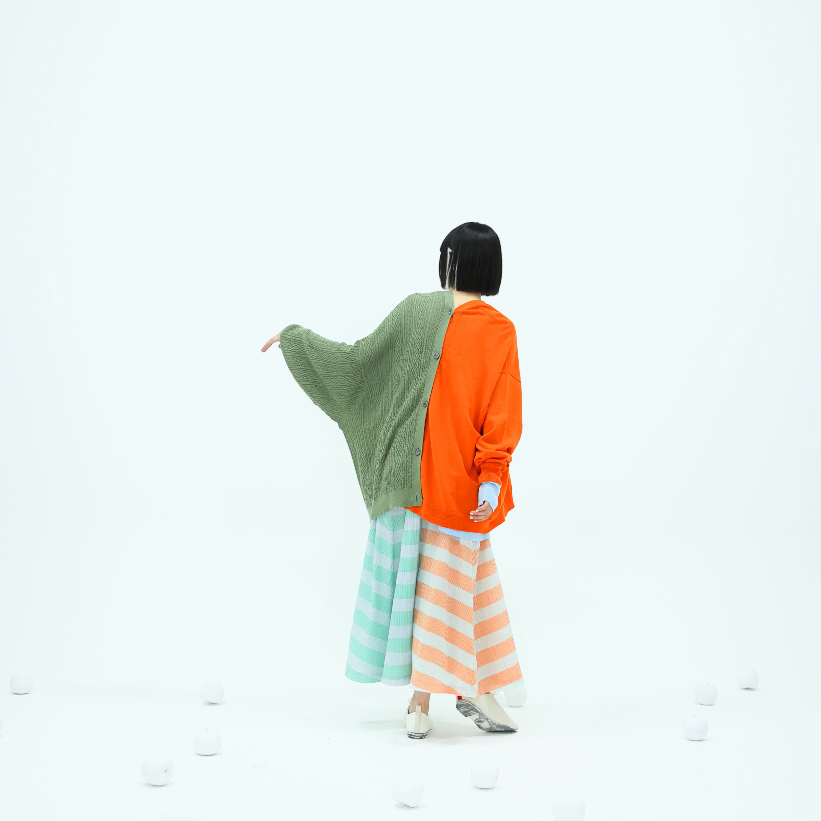 No:bsd23SS-20_b | Name:3piece knit cardigan | Color:Poppy【BEDSIDEDRAMA_ベッドサイドドラマ】【archive】
