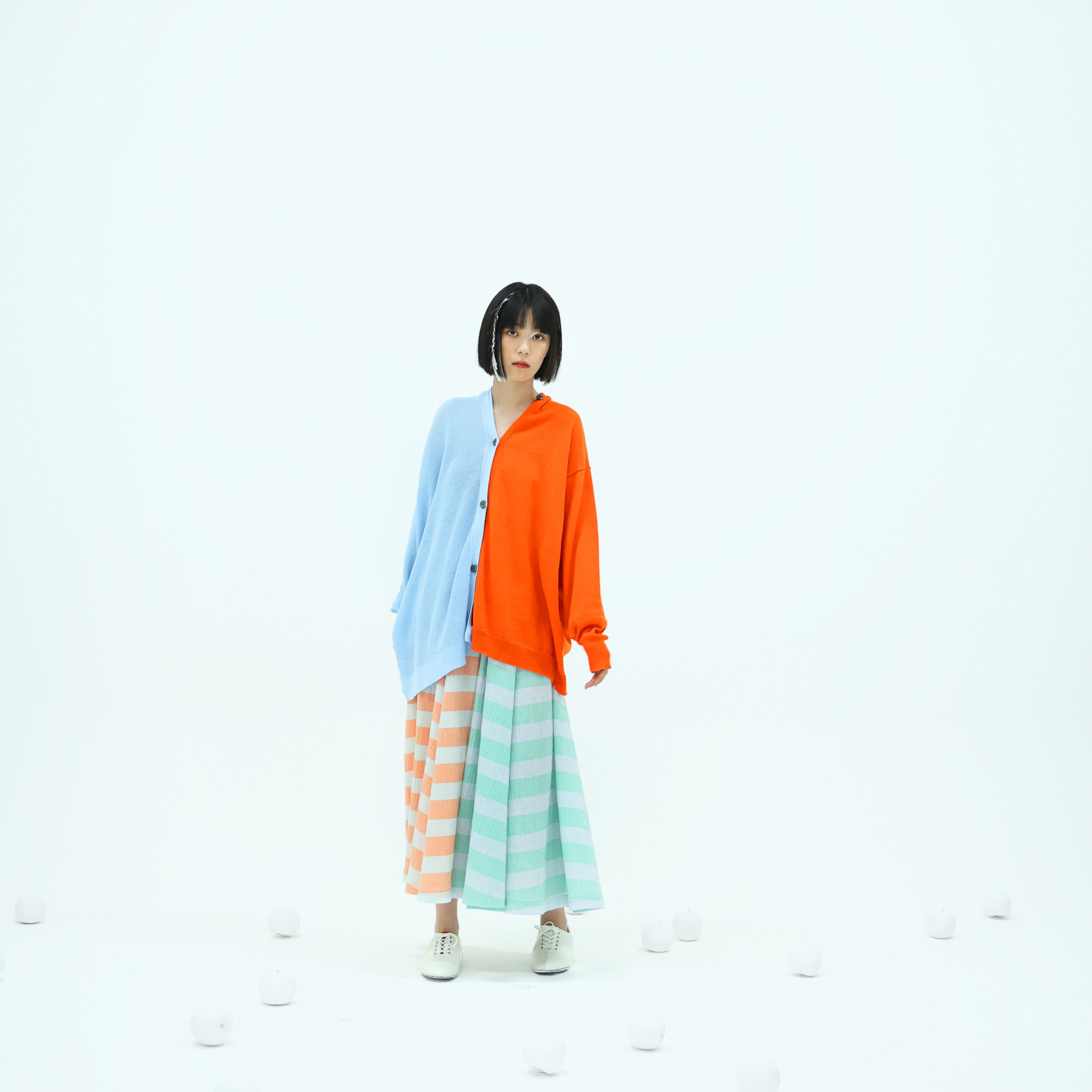 No:bsd23SS-20_b | Name:3piece knit cardigan | Color:Poppy【BEDSIDEDRAMA_ベッドサイドドラマ】【archive】