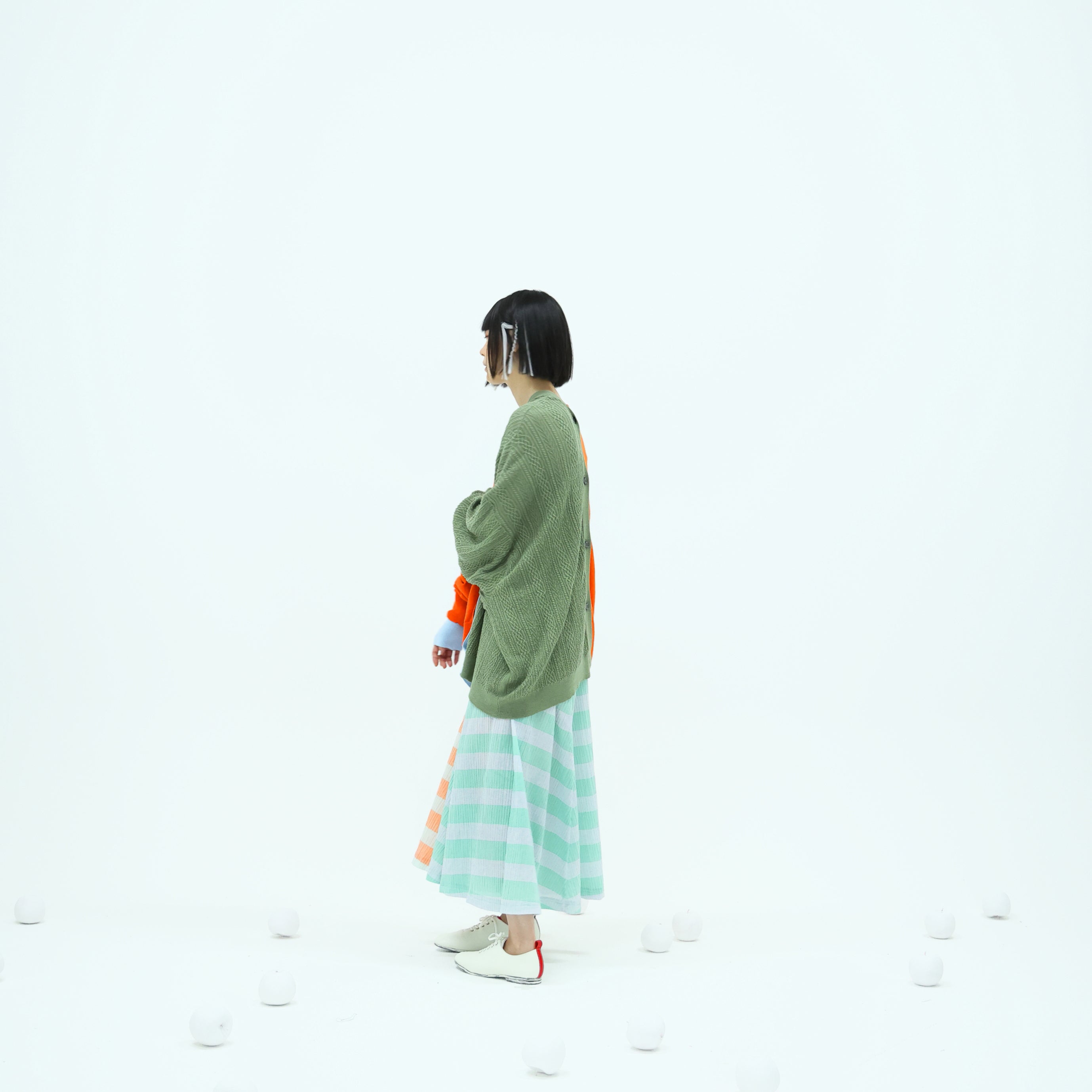 No:bsd23SS-20_b | Name:3piece knit cardigan | Color:Poppy【BEDSIDEDRAMA_ベッドサイドドラマ】【archive】