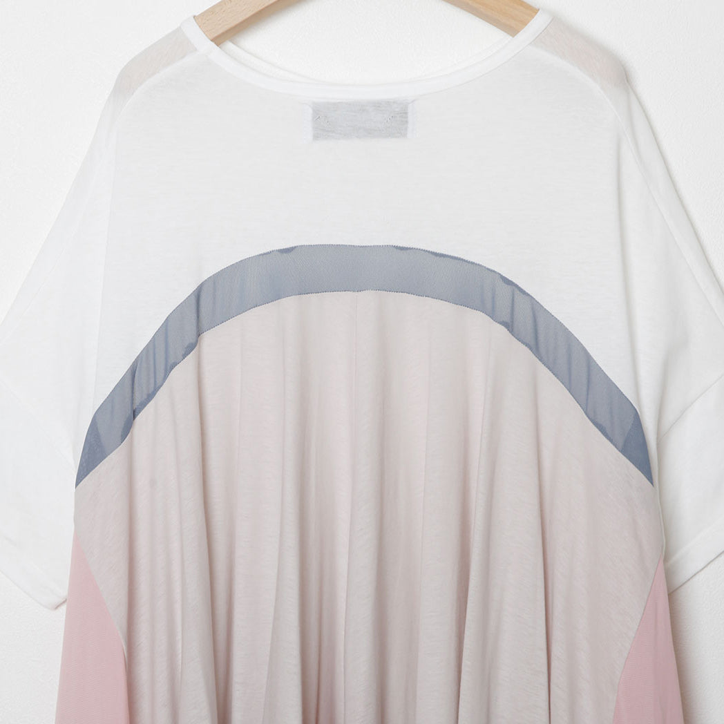 No:bsd23SS-27_a | Name:Peacock Dress tee | Color:White【BEDSIDEDRAMA_ベッドサイドドラマ】【archive】