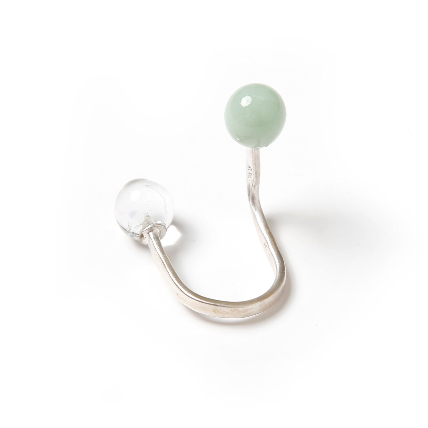 No:bsd23SS-35_a | Name:Float glass ring | Color:Clr・Grn【BEDSIDEDRAMA_ベッドサイドドラマ】【archive】