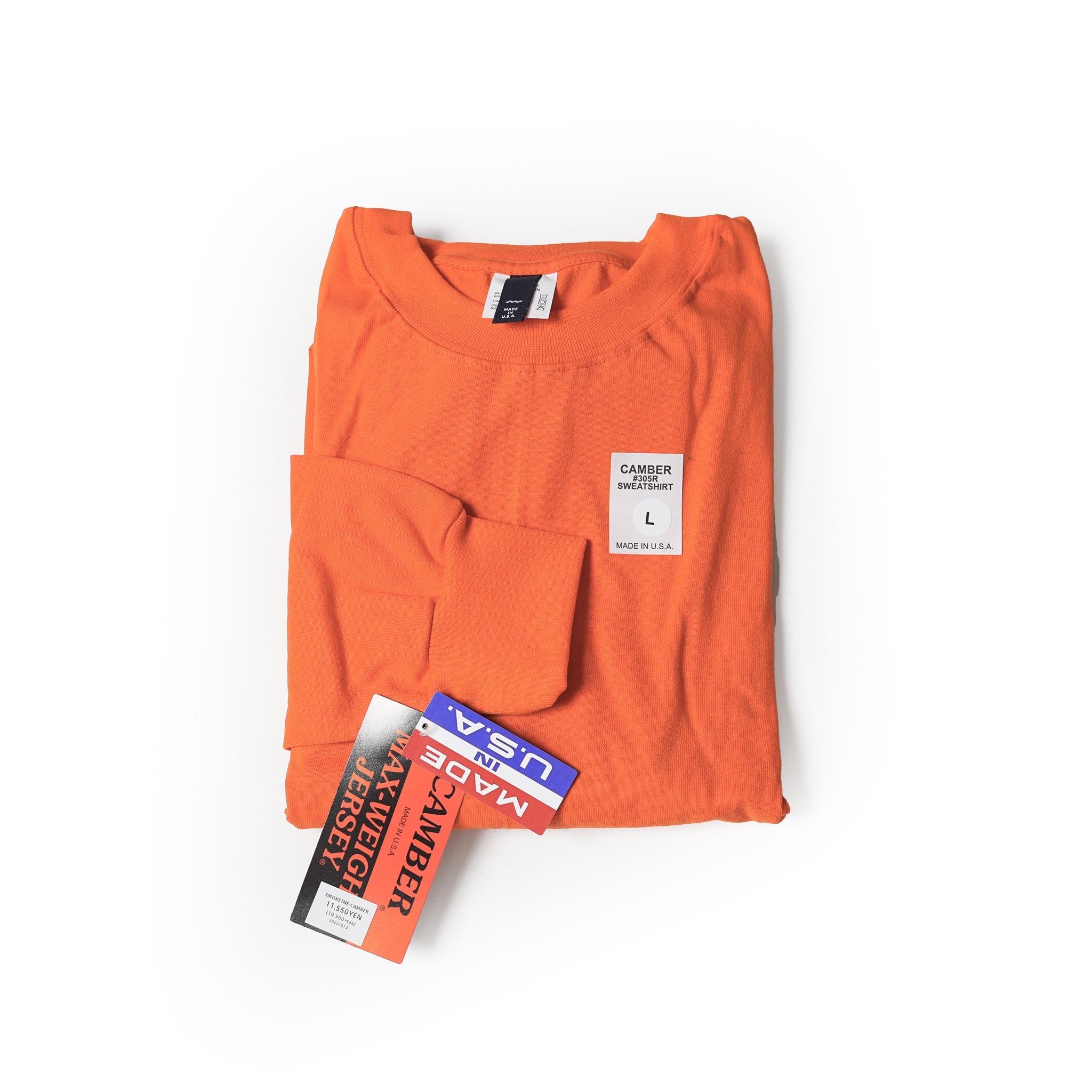 #305R | SWEATSHIRT_CAMBER 80z MAXXX-WEIGHT COTTON! – 8 Colors / XL | SMOKE TONE × CAMBER | SMOKE T ONE