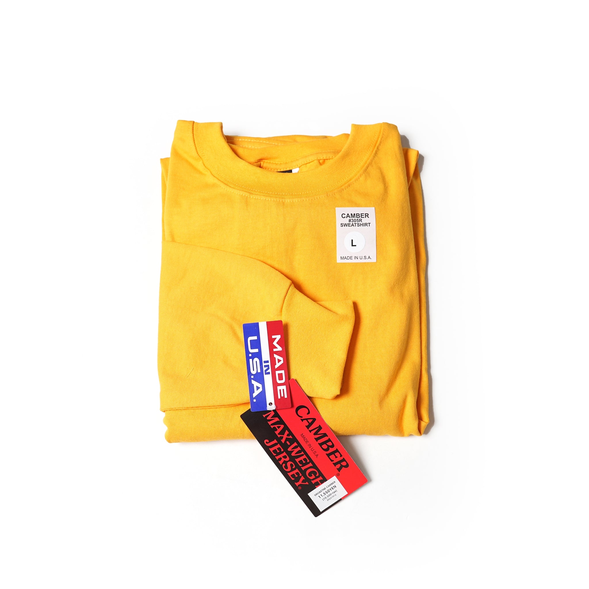 #305R | SWEATSHIRT_CAMBER 80z MAXXX-WEIGHT COTTON! – 8 Colors / XL | SMOKE TONE × CAMBER | SMOKE T ONE