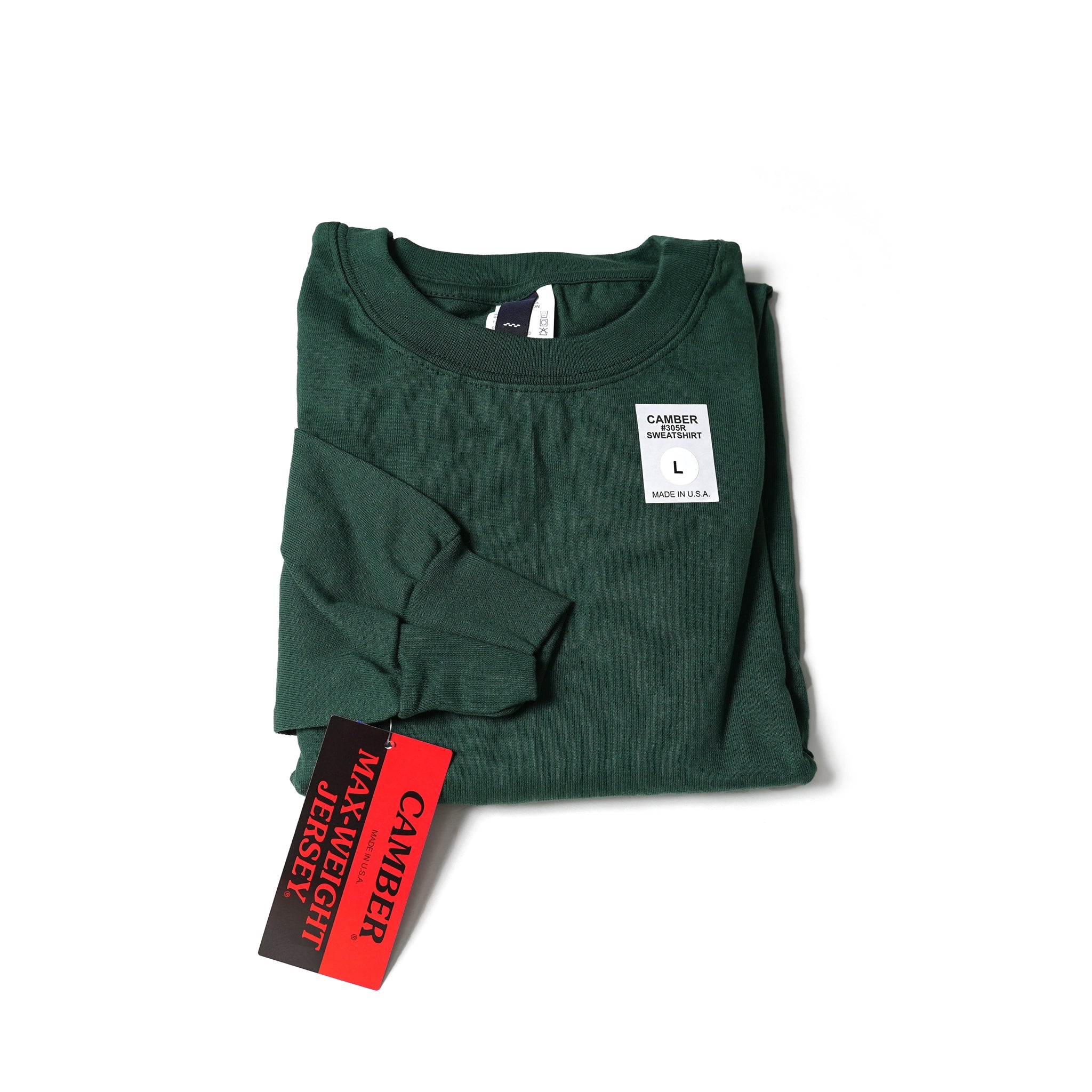 #305R | SWEATSHIRT_CAMBER 80z MAXXX-WEIGHT COTTON! – 8 Colors / XL | SMOKE TONE × CAMBER | SMOKE T ONE
