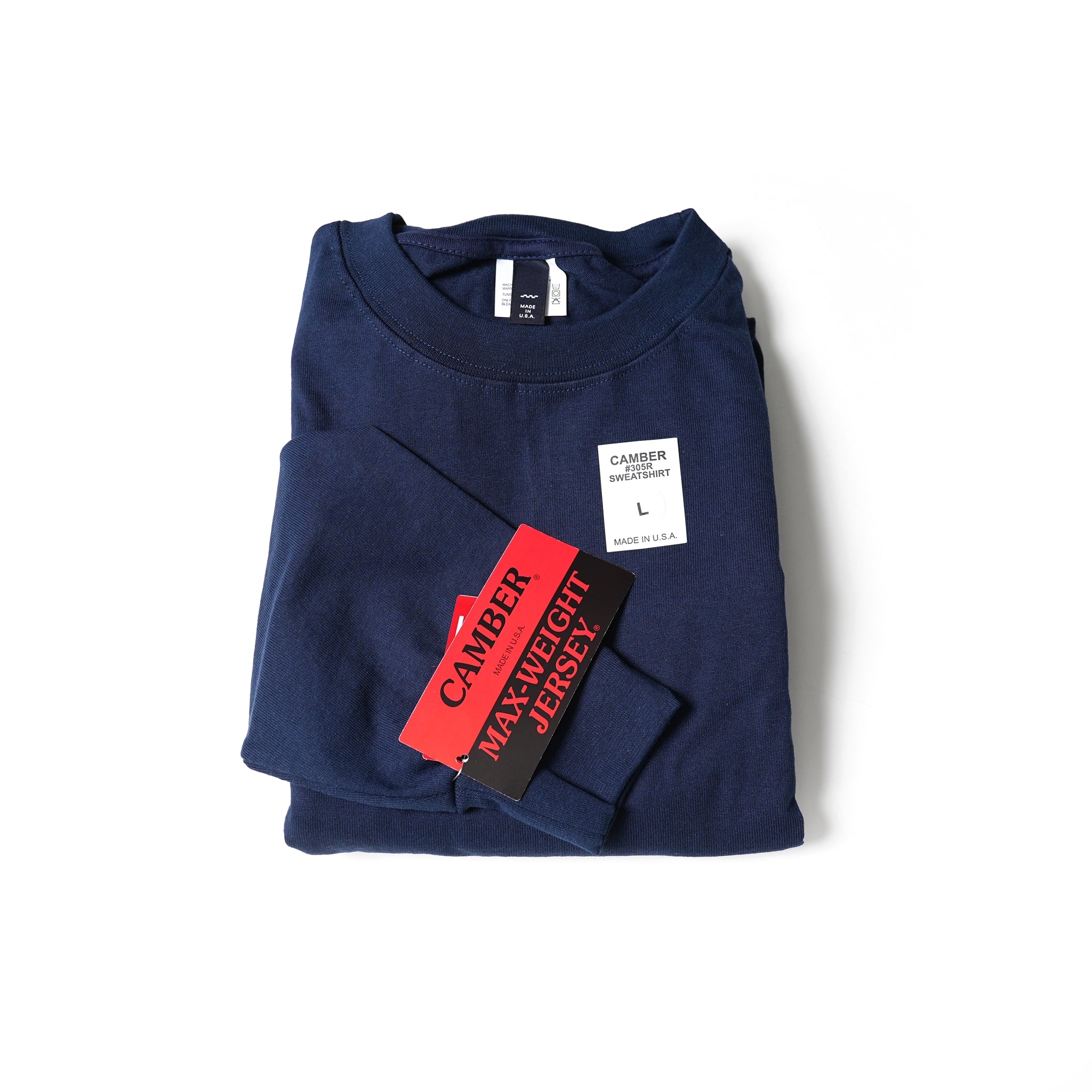#305R | SWEATSHIRT_CAMBER 80z MAXXX-WEIGHT COTTON! – 8 Colors / XL | SMOKE TONE × CAMBER | SMOKE T ONE