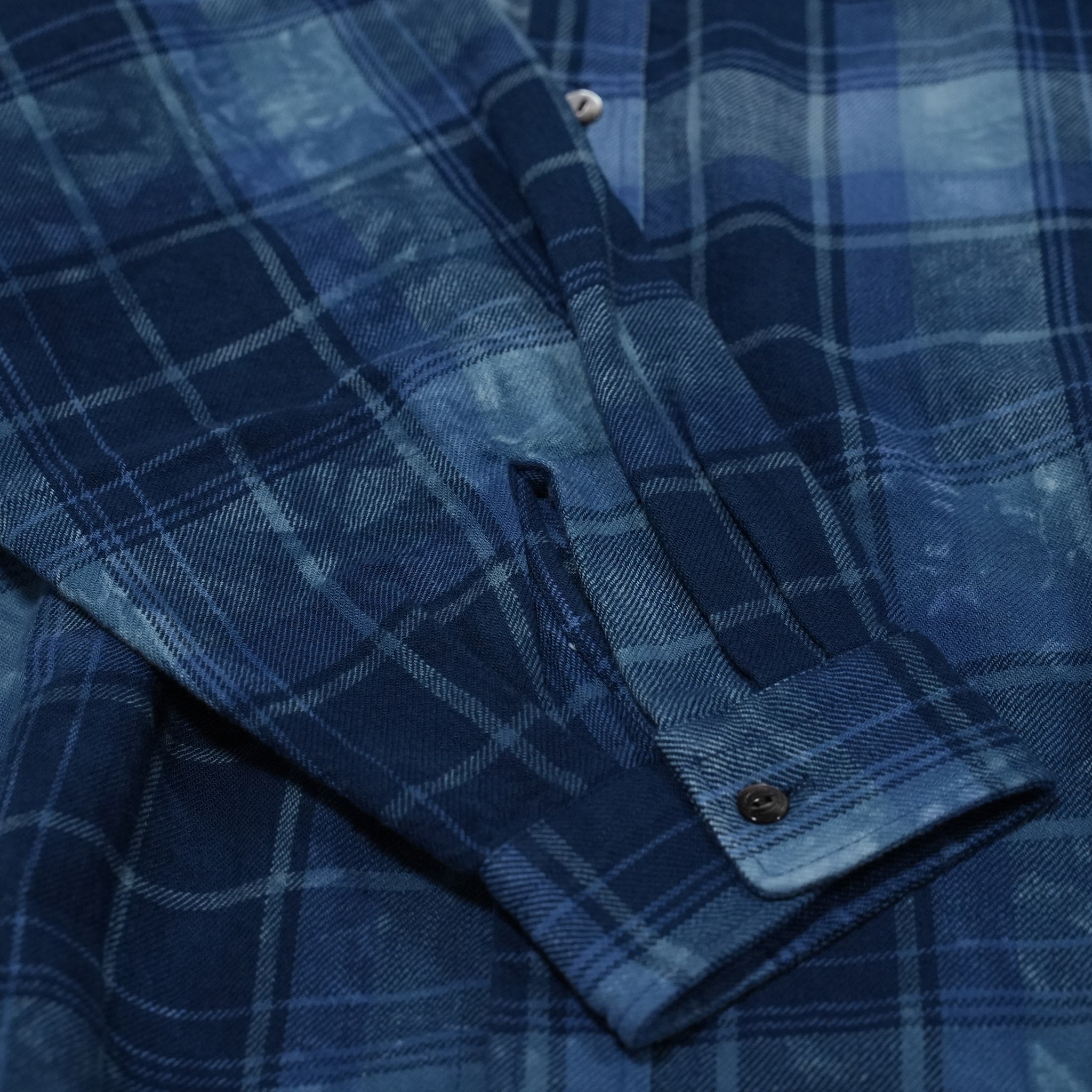 No:RGW-01_A | Name:REGULAR WIDE SHIRTS-AMERICAN CHECK DYE | Color:Blue【CATTA_カッタ】【archive】