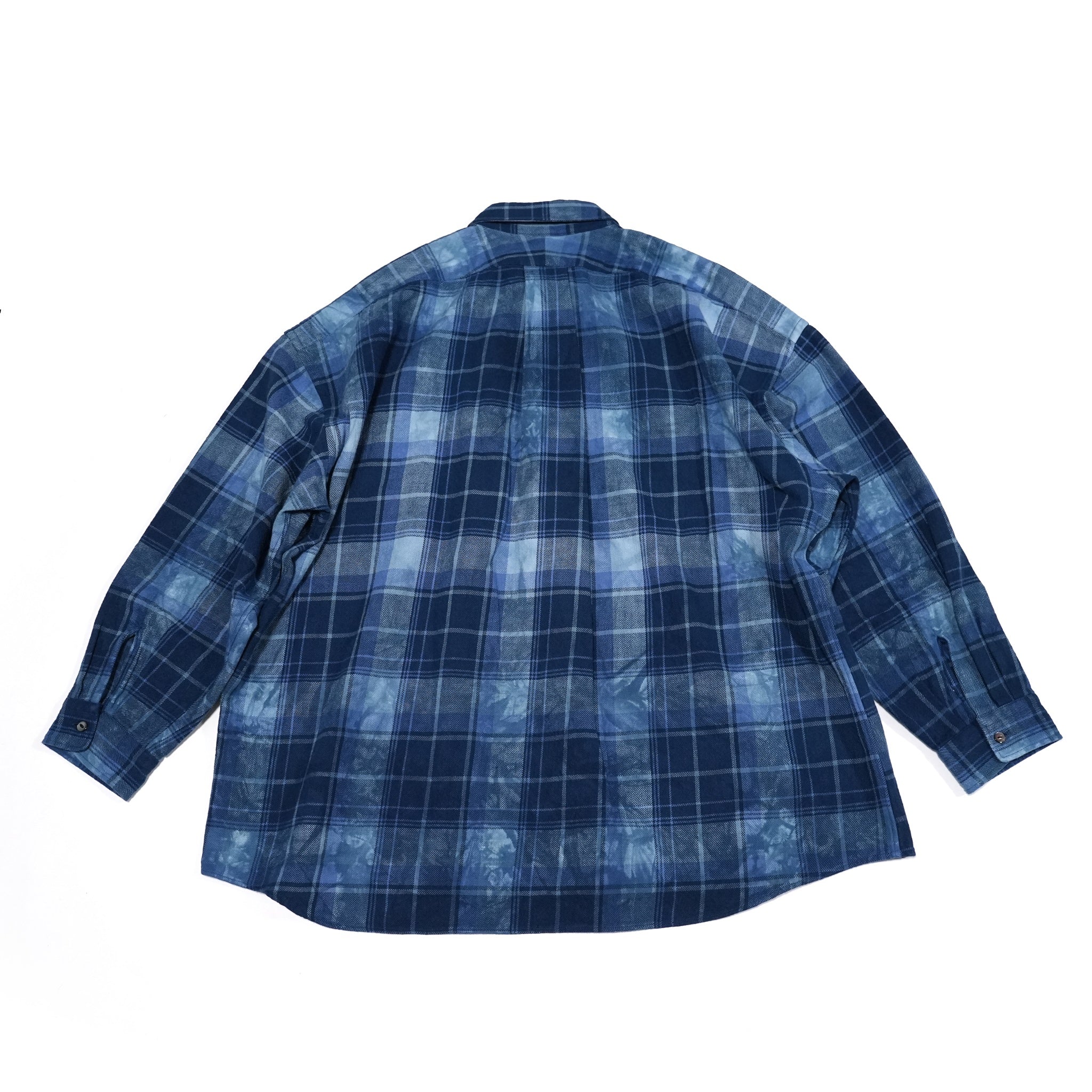 No:RGW-01_A | Name:REGULAR WIDE SHIRTS-AMERICAN CHECK DYE | Color:Blue【CATTA_カッタ】【archive】