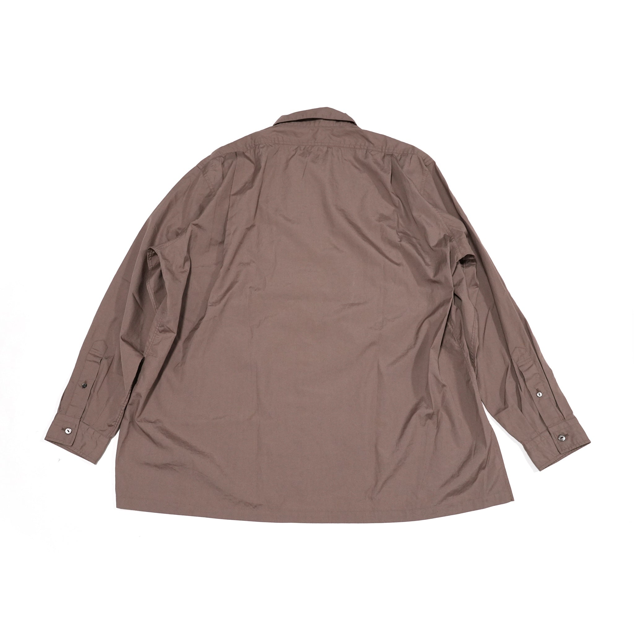 WP-02_C | W POCKET SHIRTS-100/2 BROAD | Color:Brown【CATTA_カッタ】